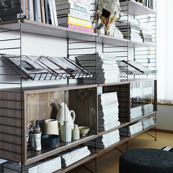 日本代理店】String System マガジンシェルフ スチール | 北欧家具