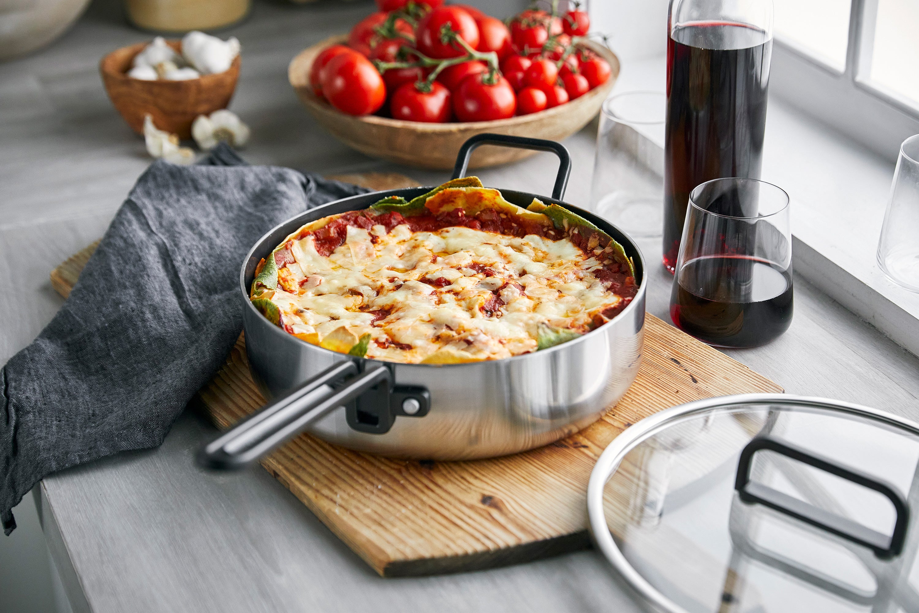 グリーンパン公式ショップ】 TUCCIコレクション 深型フライパン ガラス