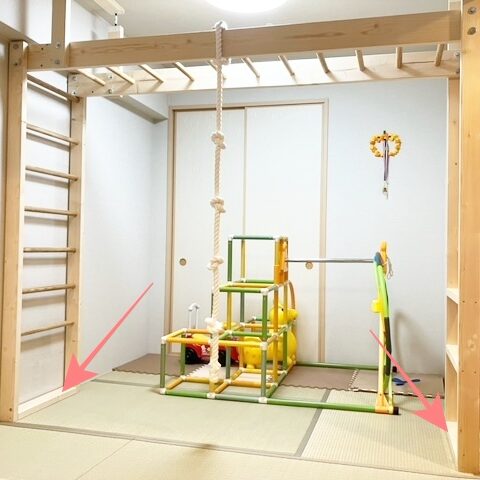 mina様完成写真うんていタイプB 雲梯室内