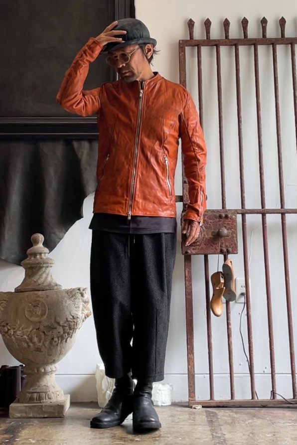 12311-41487. HORSE LEATHER NO COLLAR ZIP/F MOTO #2 LINED JB-4. 54N