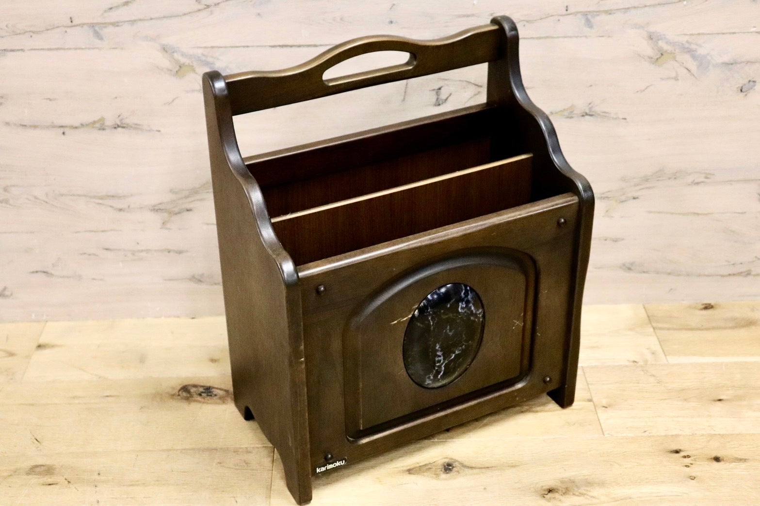 GMHF24○karimoku / カリモク マガジンラック ブックスタンド 木製