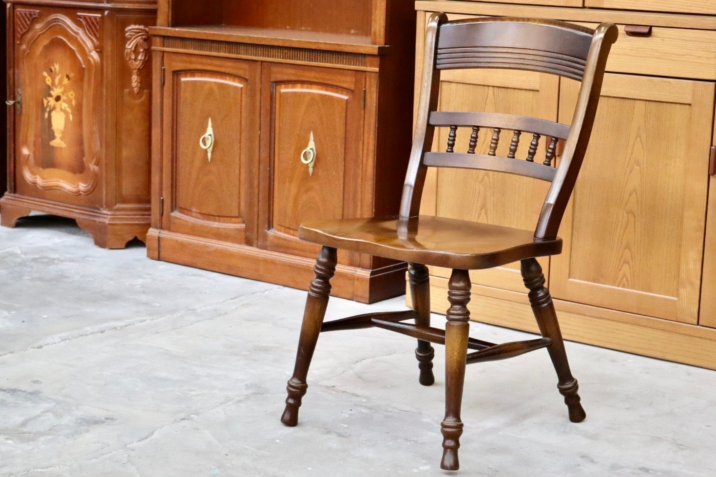 GMHS595B○飛騨産業 / HIDA ダイニングチェア 椅子 アームレスチェア