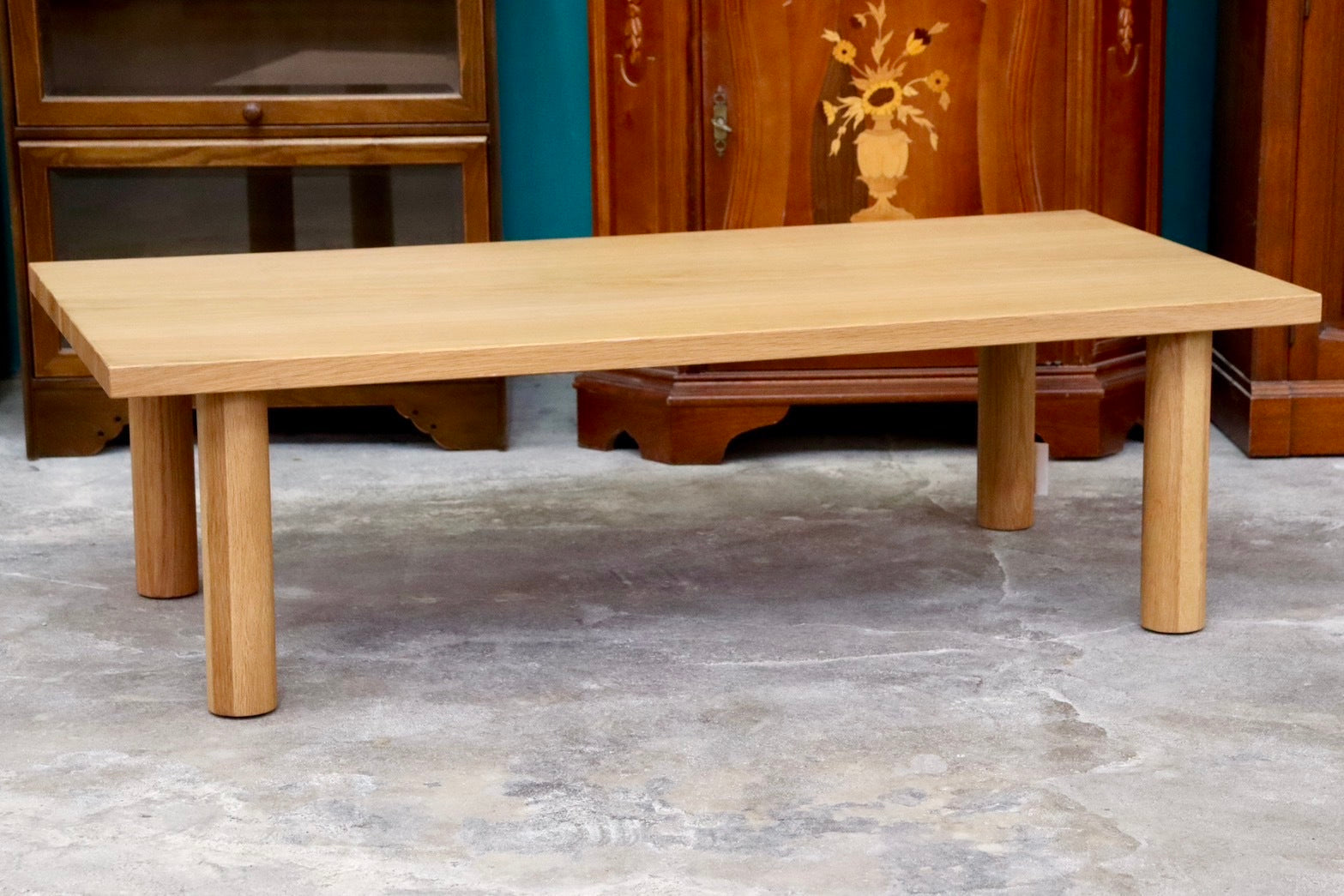 GMIK38B○無印良品 / MUJI オーク無垢材 パソコンデスク 作業台