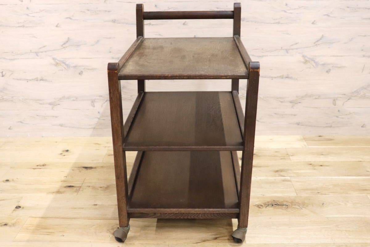 GMGK214○神戸家具 永田良介商店 キャスターワゴン キッチンワゴン