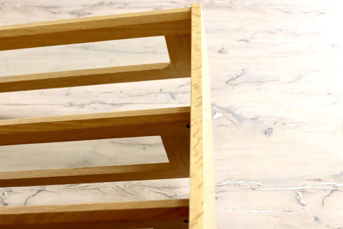 GMFS242B○オーク材 北欧スタイル 陳列棚 店舗什器 ラック 飾り棚