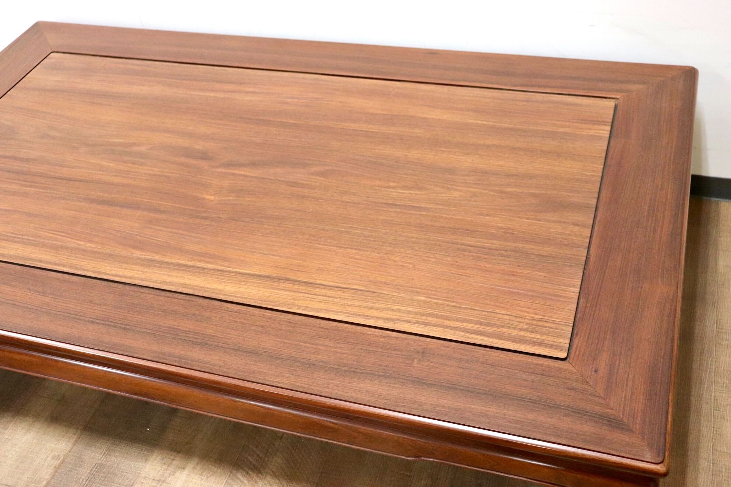 GMGF112○中澤唐木 翠峰六作 紫檀 座卓 ローテーブル リビングテーブル