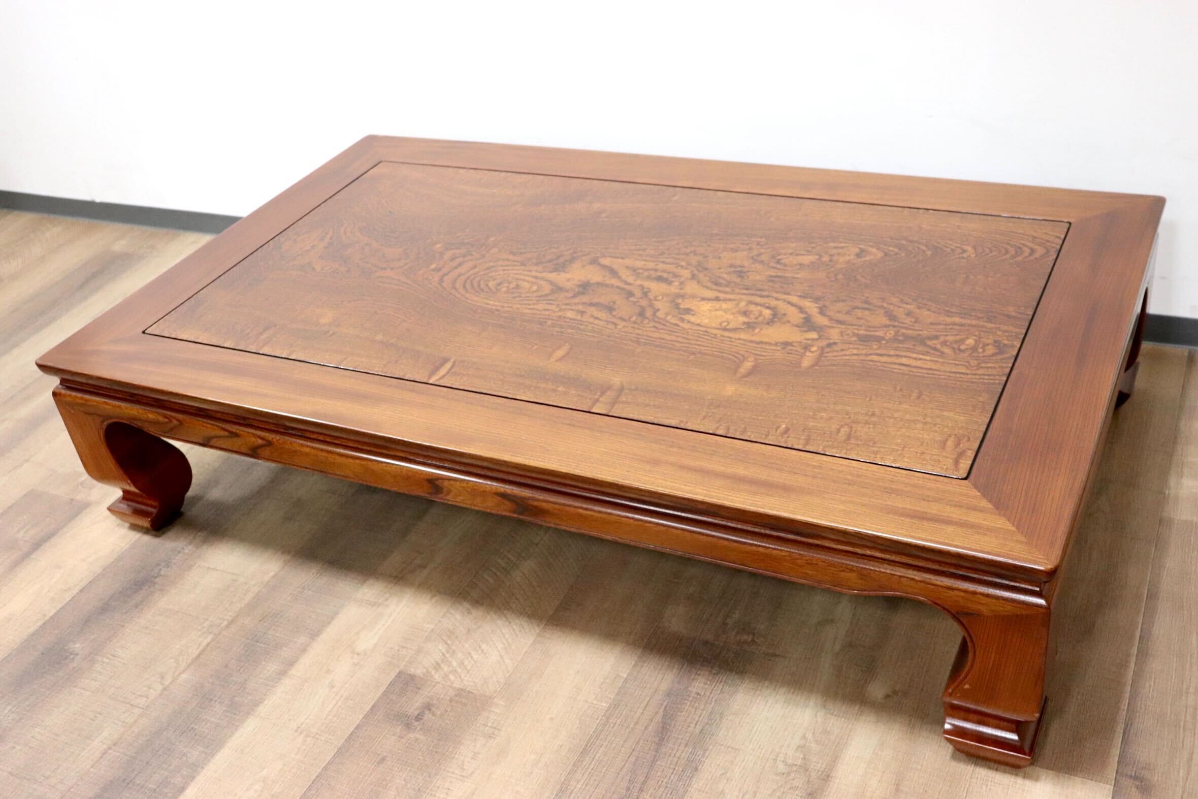 GMGF116○中澤唐木 紫檀 座卓 ローテーブル リビングテーブル 無垢 漆