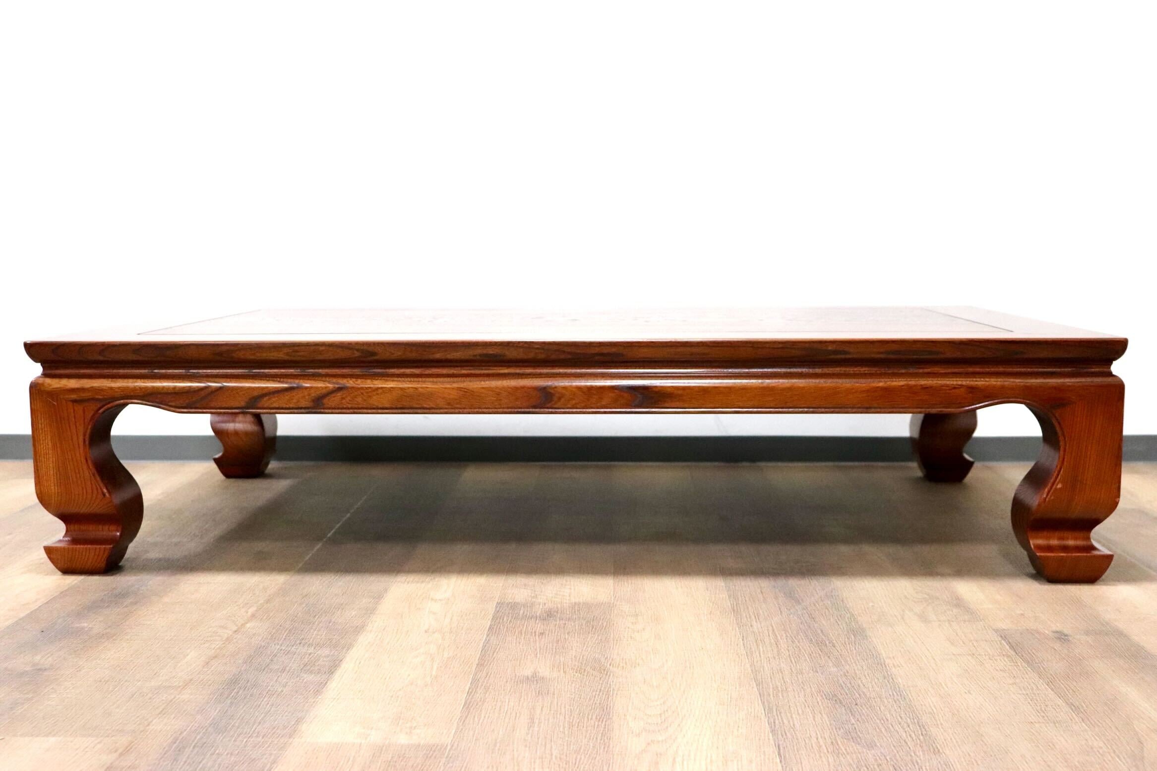 GMGF116○中澤唐木 紫檀 座卓 ローテーブル リビングテーブル 無垢 漆