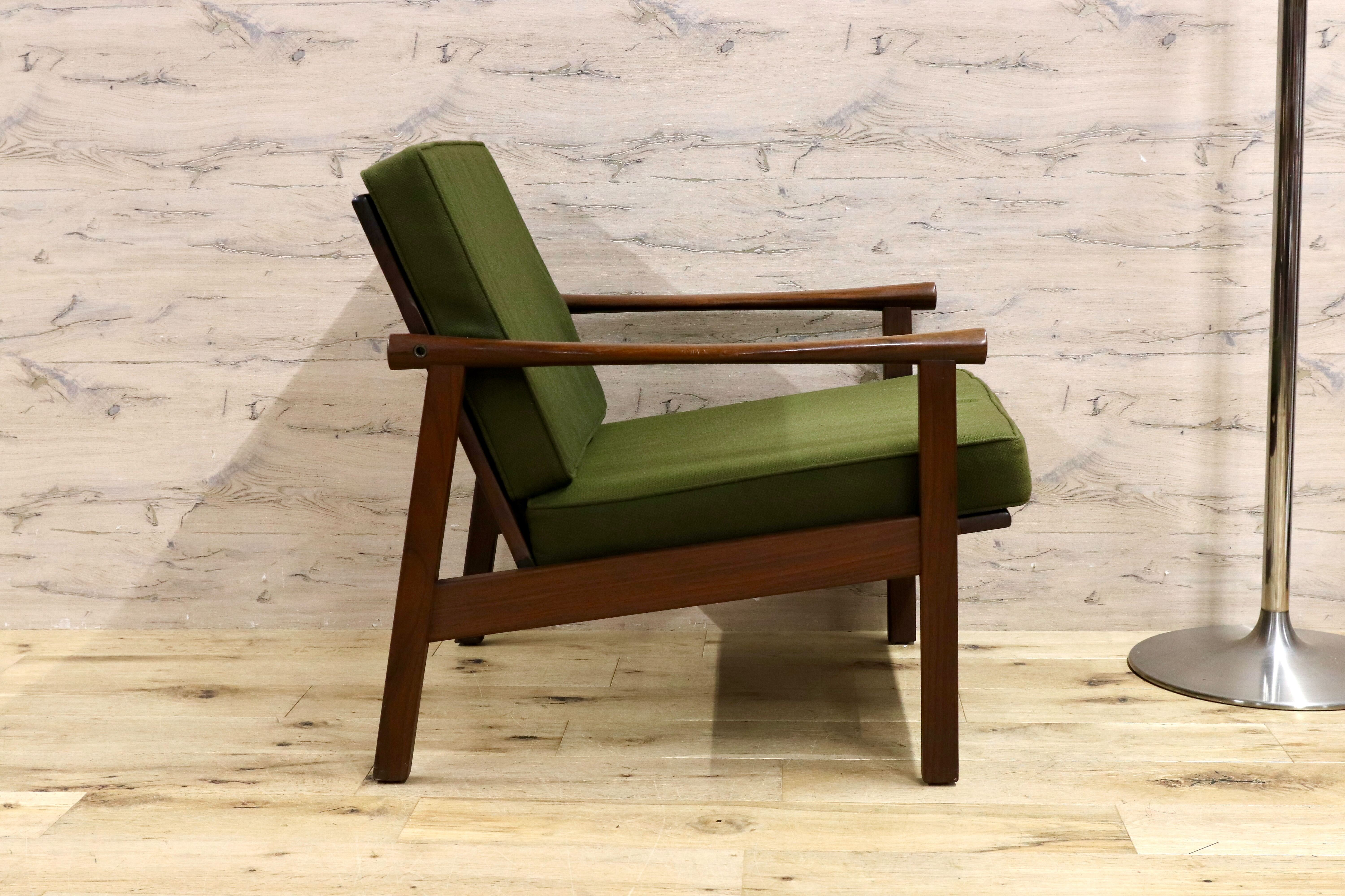 GMHS533A○オールドマルニ / maruni 孔雀 60年代 アームチェア 1人掛け