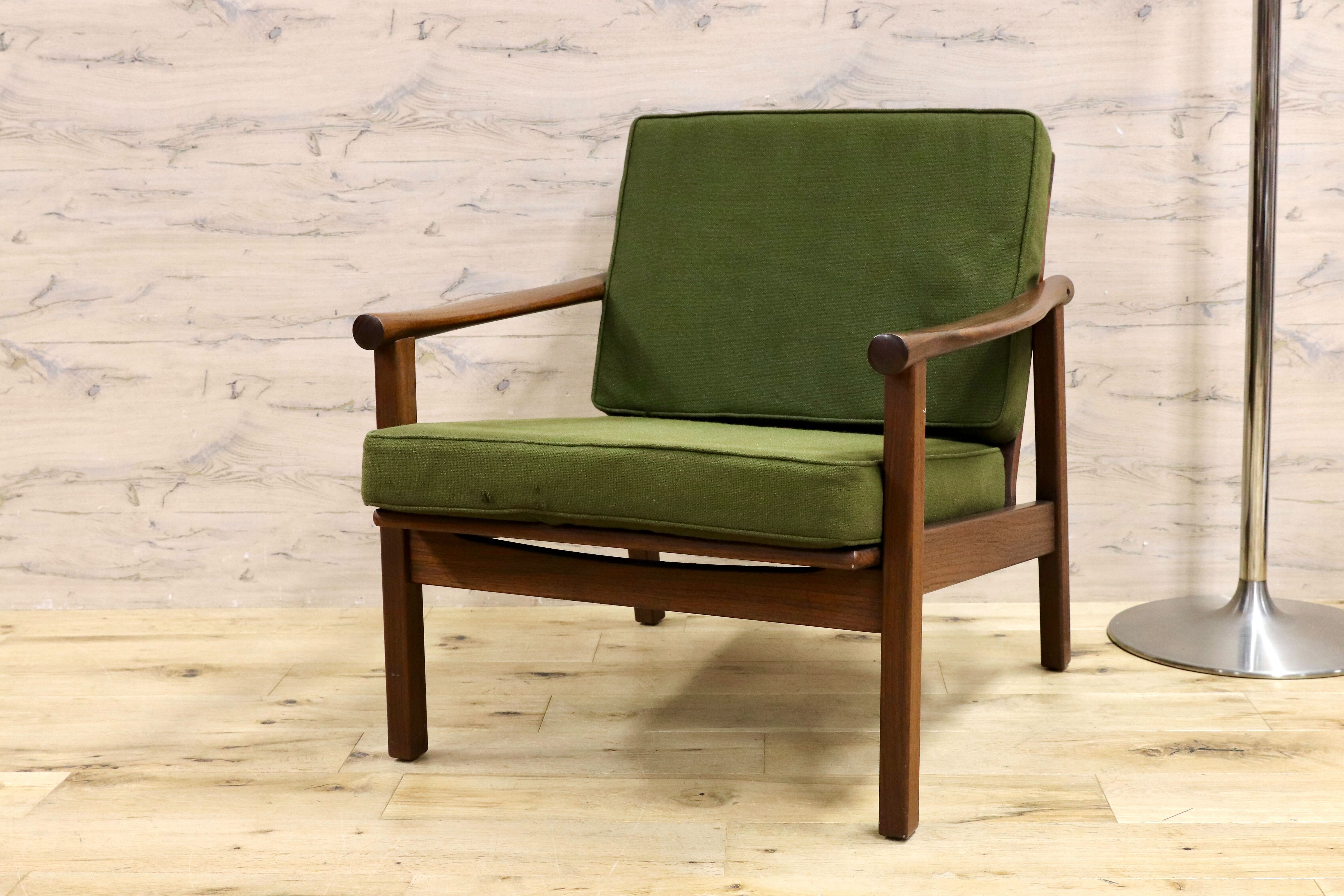 GMHS533A○オールドマルニ / maruni 孔雀 60年代 アームチェア 1人掛け