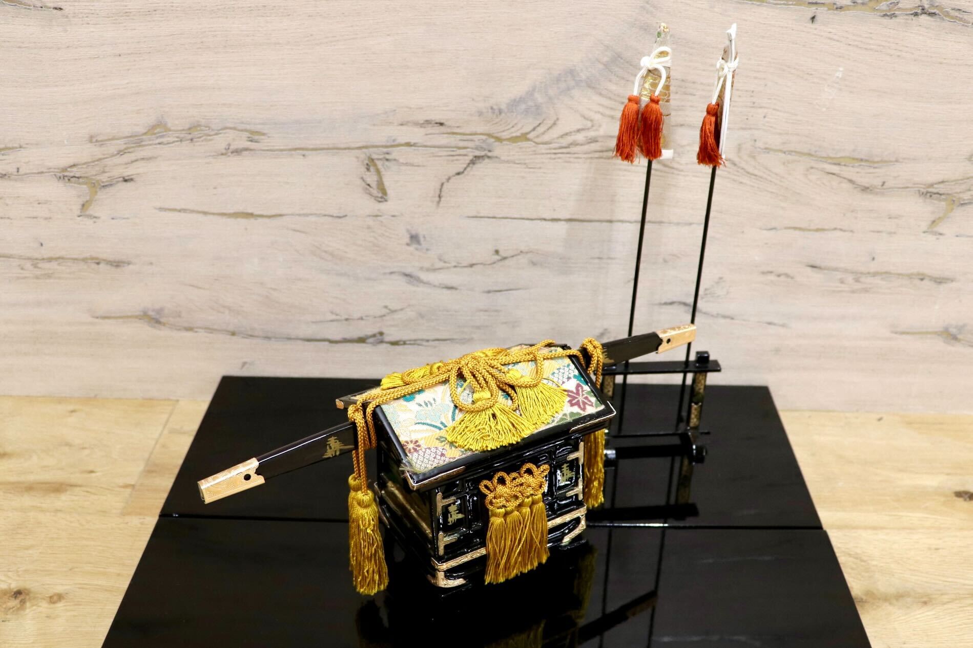 GMHS541○雛道具セット 人形なし 本金御道具セット 通産大臣賞受賞