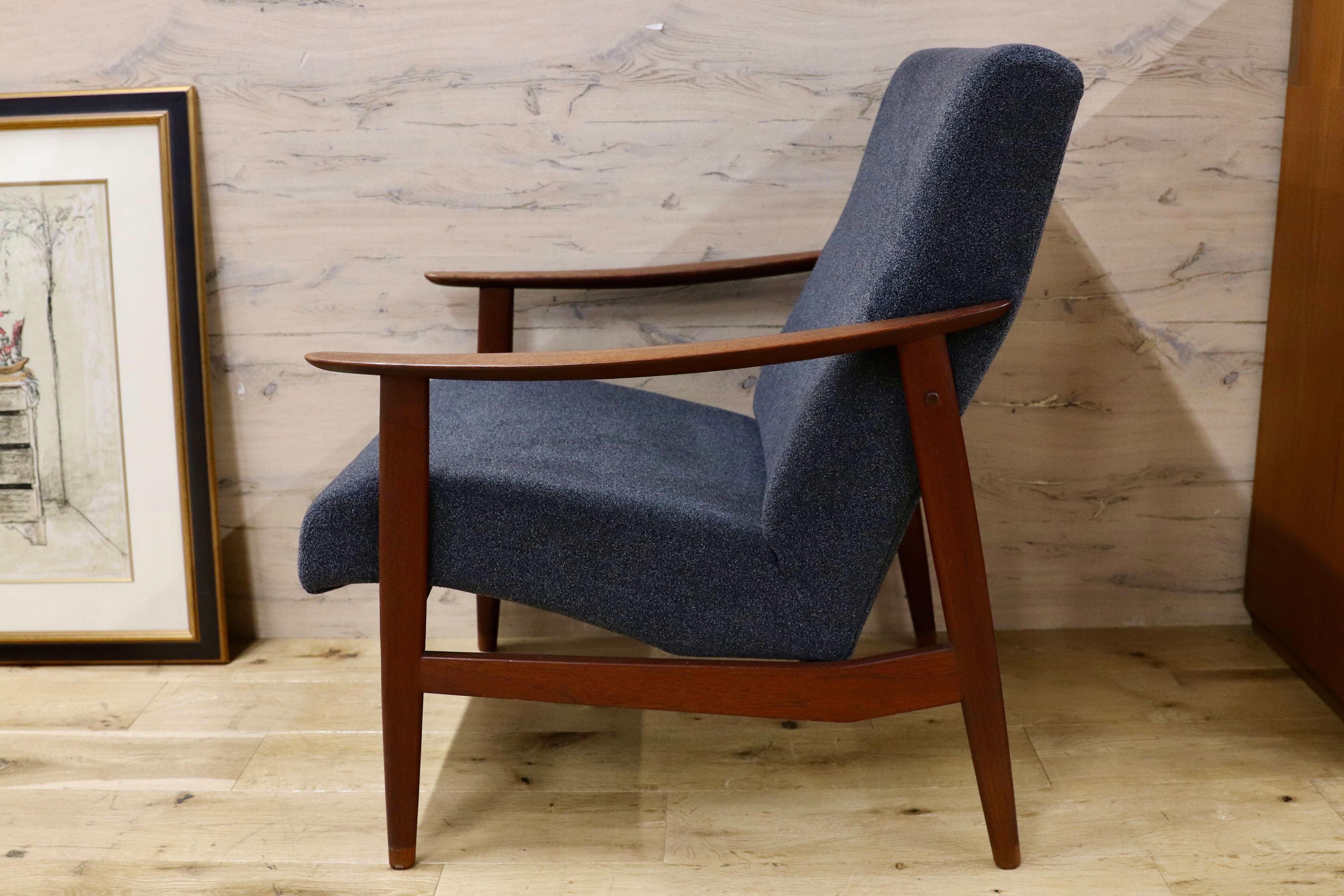 GMFK822A○北欧スタイル ヴィンテージ イージーチェア アームソファ