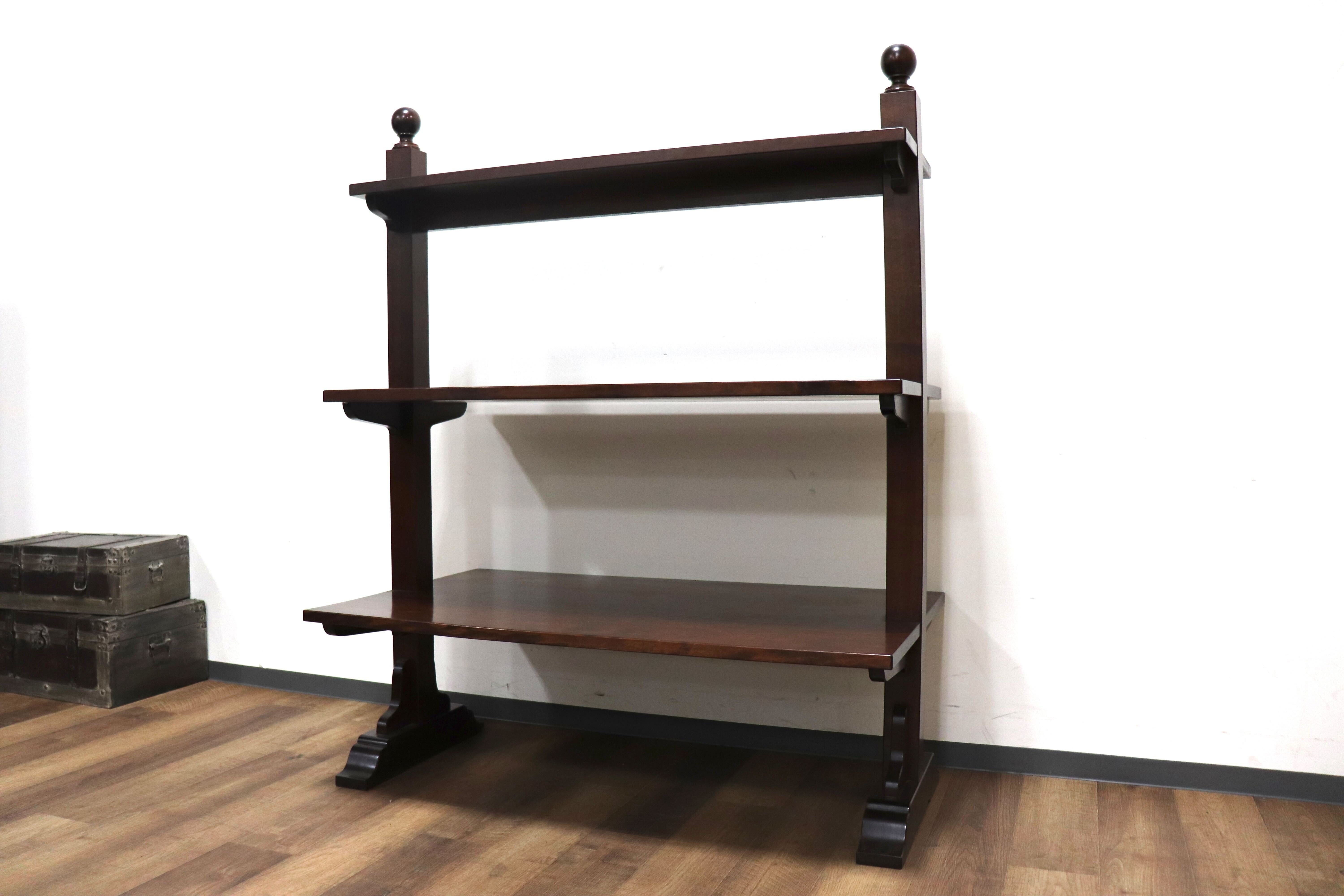 GMHN63○民芸家具 シェルフ 飾り棚 店舗什器 ミズメザクラ 無垢