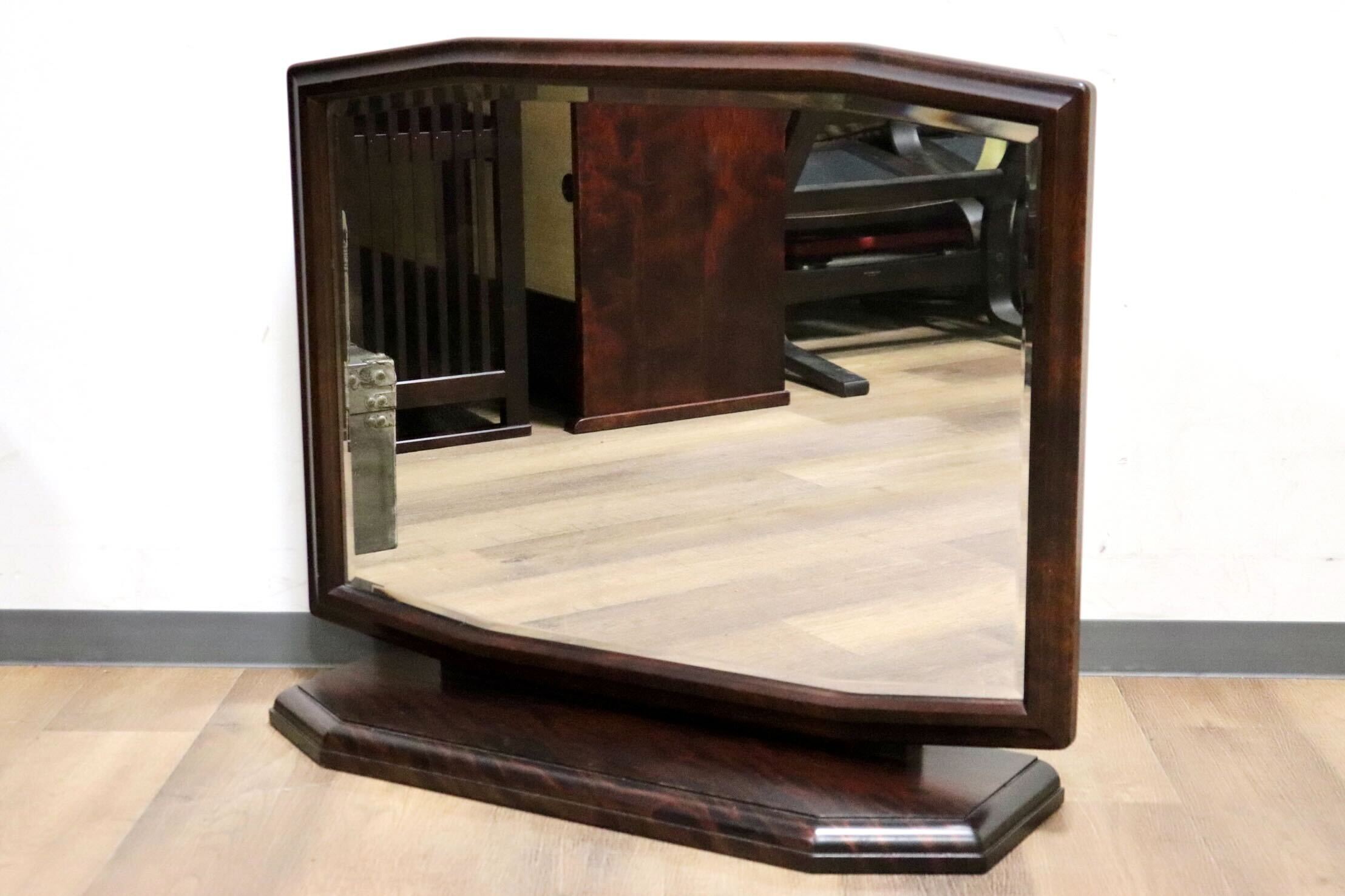 GMHH126C○北海道民芸家具 卓上ミラー 鏡 姿見 テーブルミラー 樺材