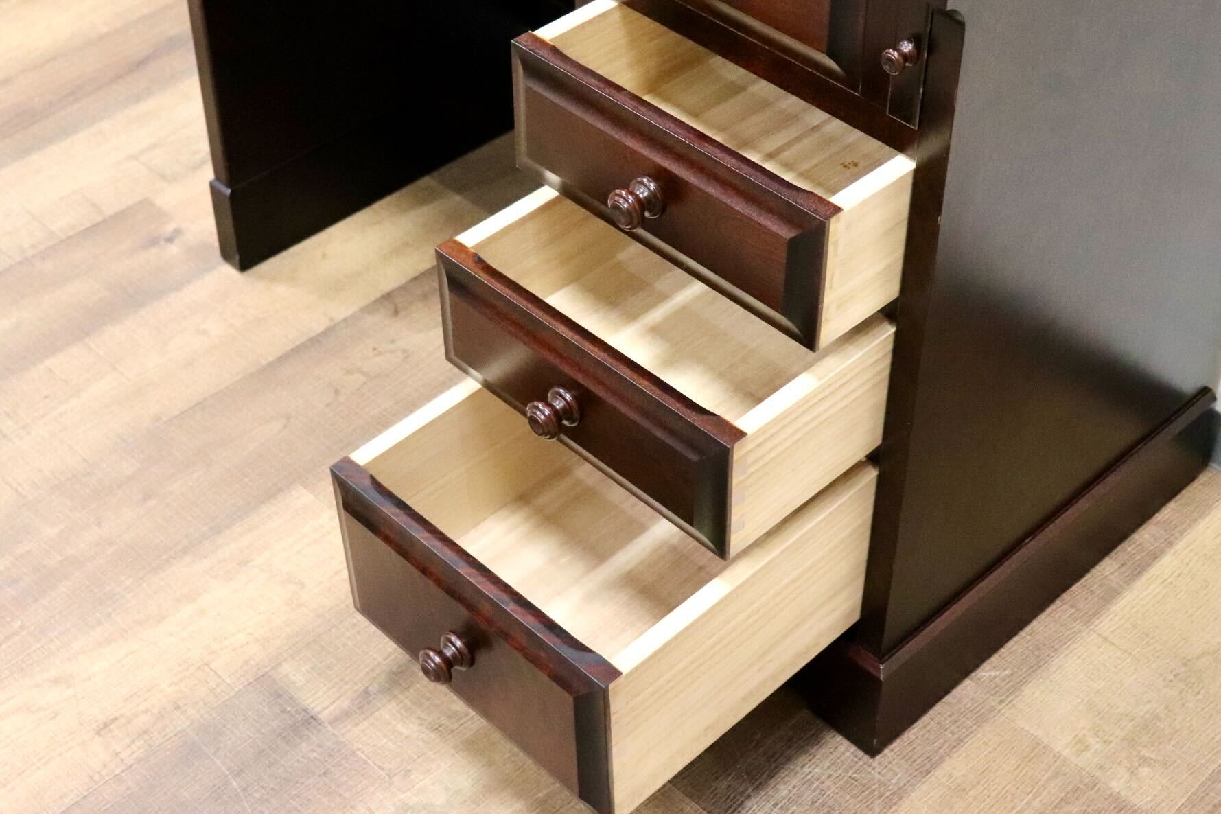 GMIH4○北海道民芸家具 ライティングビューロー 勉強机 学習机 書斎机