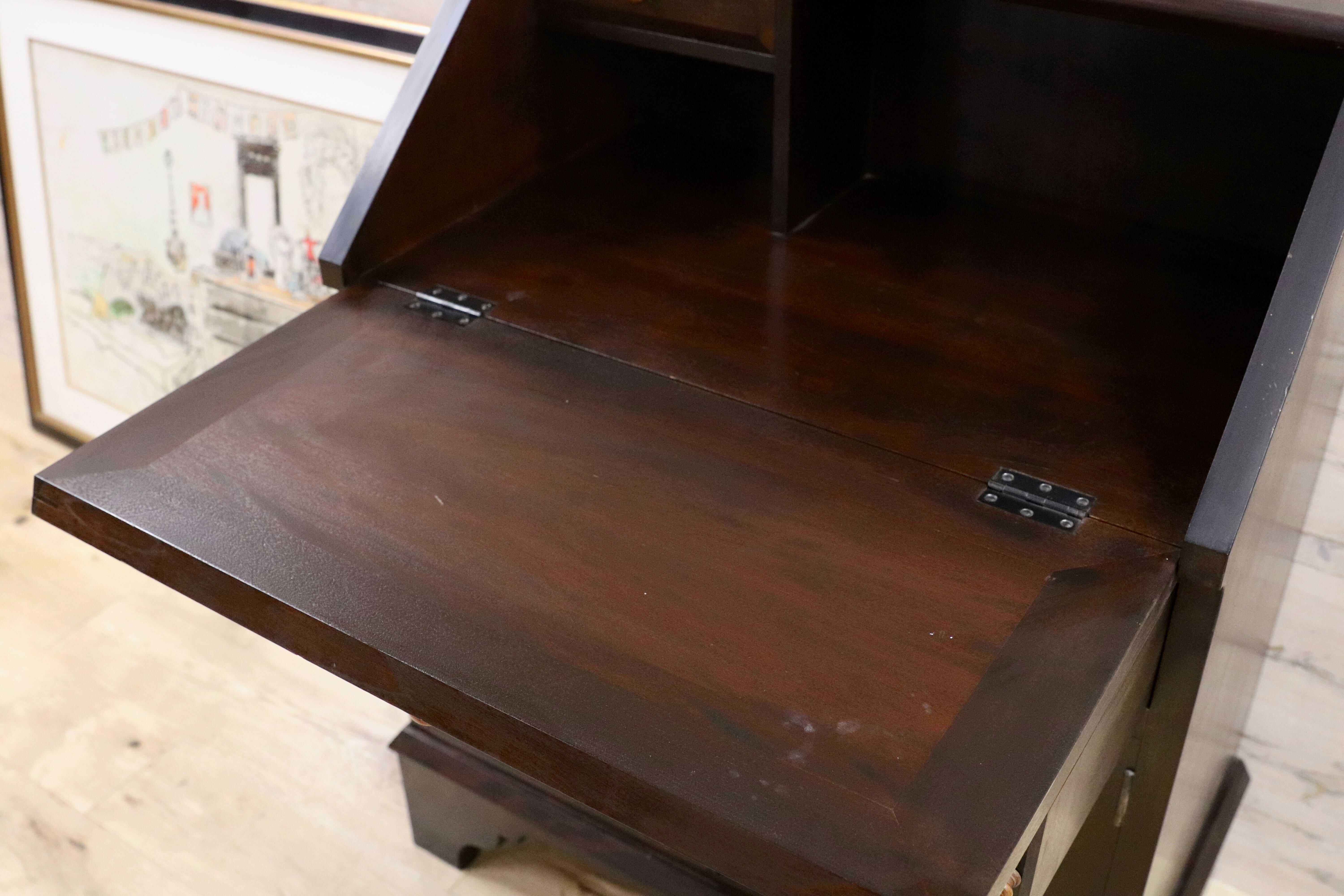 GMHS16○松本民芸家具 ライティングビューロー デスク 学習机 勉強机