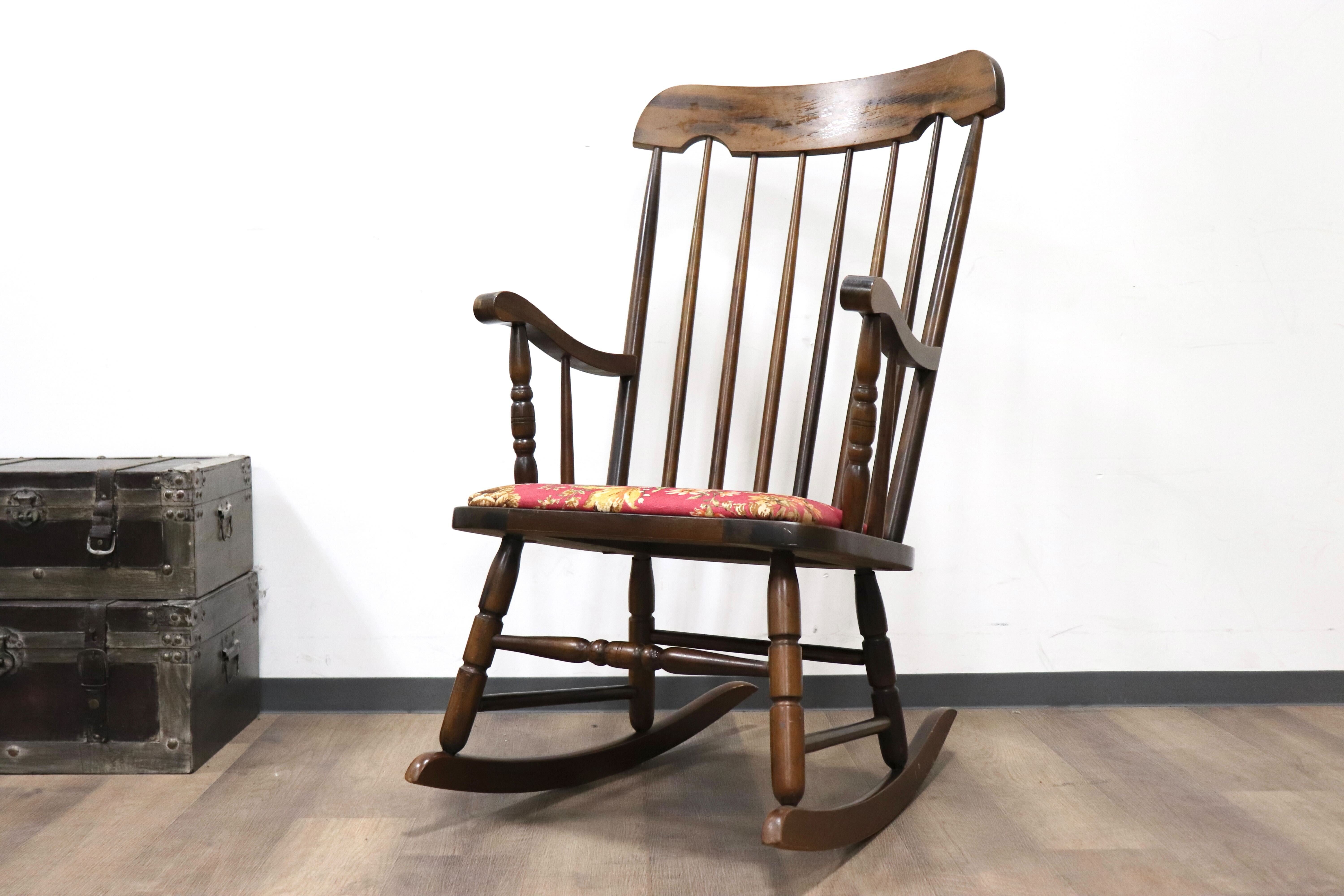 GMHK35○飛騨の家具 ヒダ ダイネット ロッキングチェア 揺り椅子