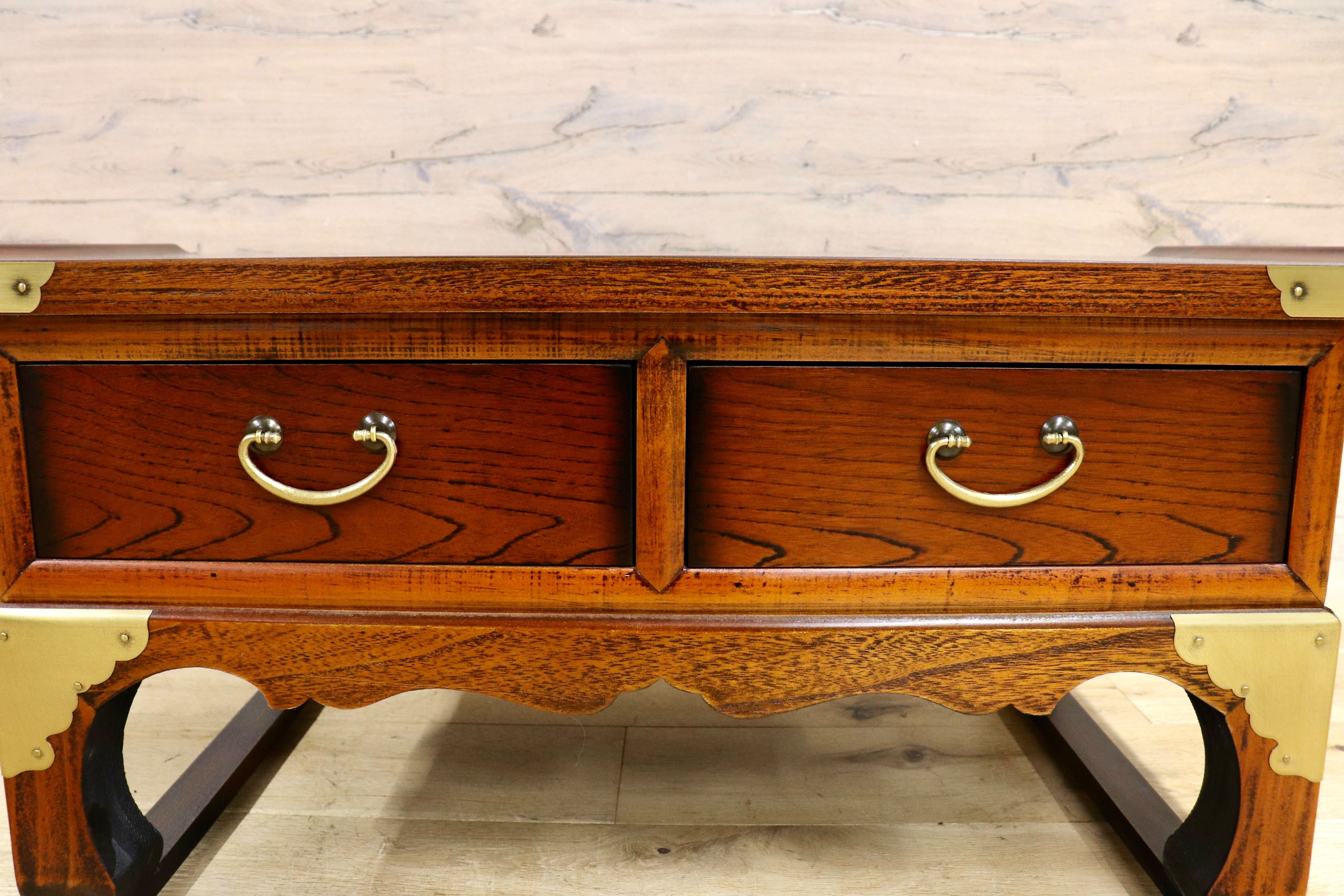 GMIS39A○李朝家具 机 文机 ライティングデスク 飾り台 引き出し