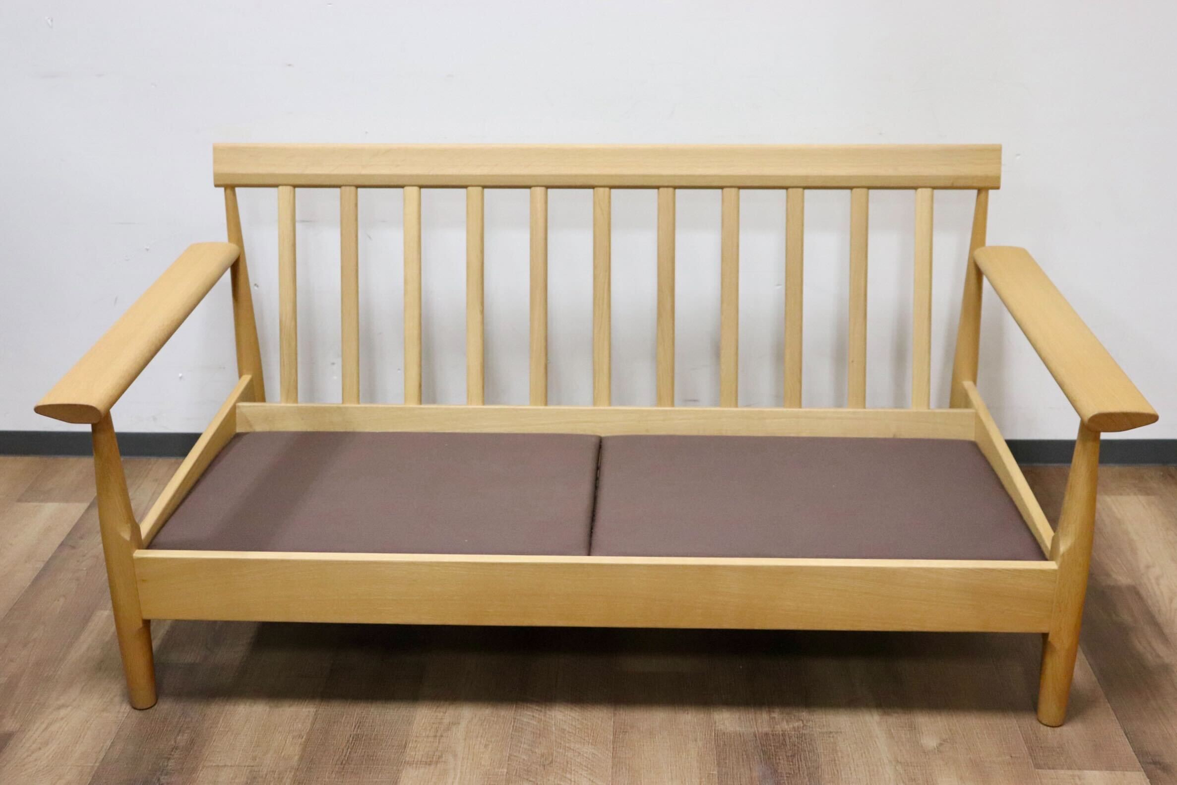 GMHK346○柏木工 / KASHIWA シガーロ 2人掛けソファ ラブソファ 楢材