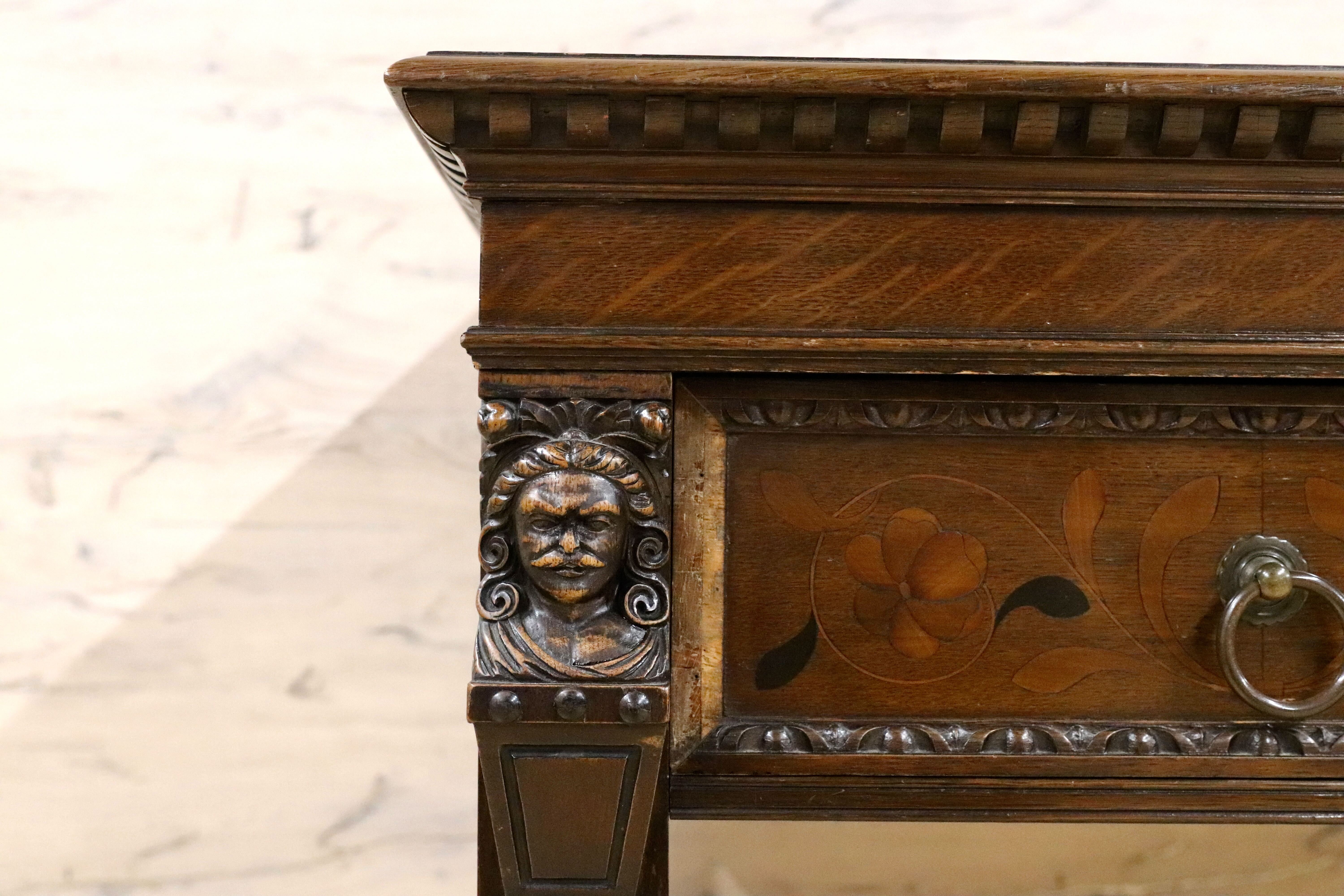 GMGN494○英国 イギリス 西洋 アンティーク コンソールテーブル 作業台