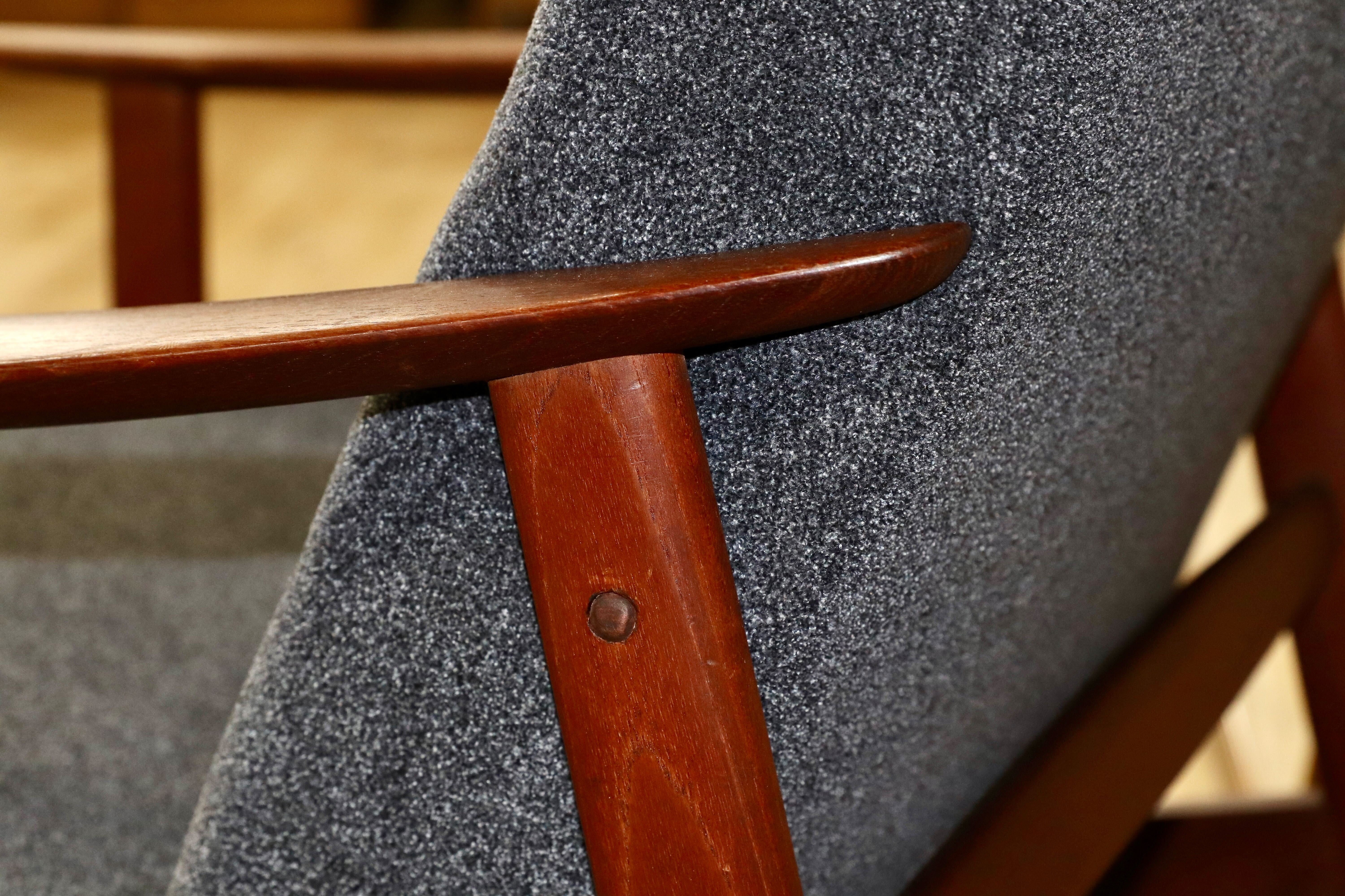 GMFK822B○北欧スタイル ヴィンテージ イージーチェア アームソファ