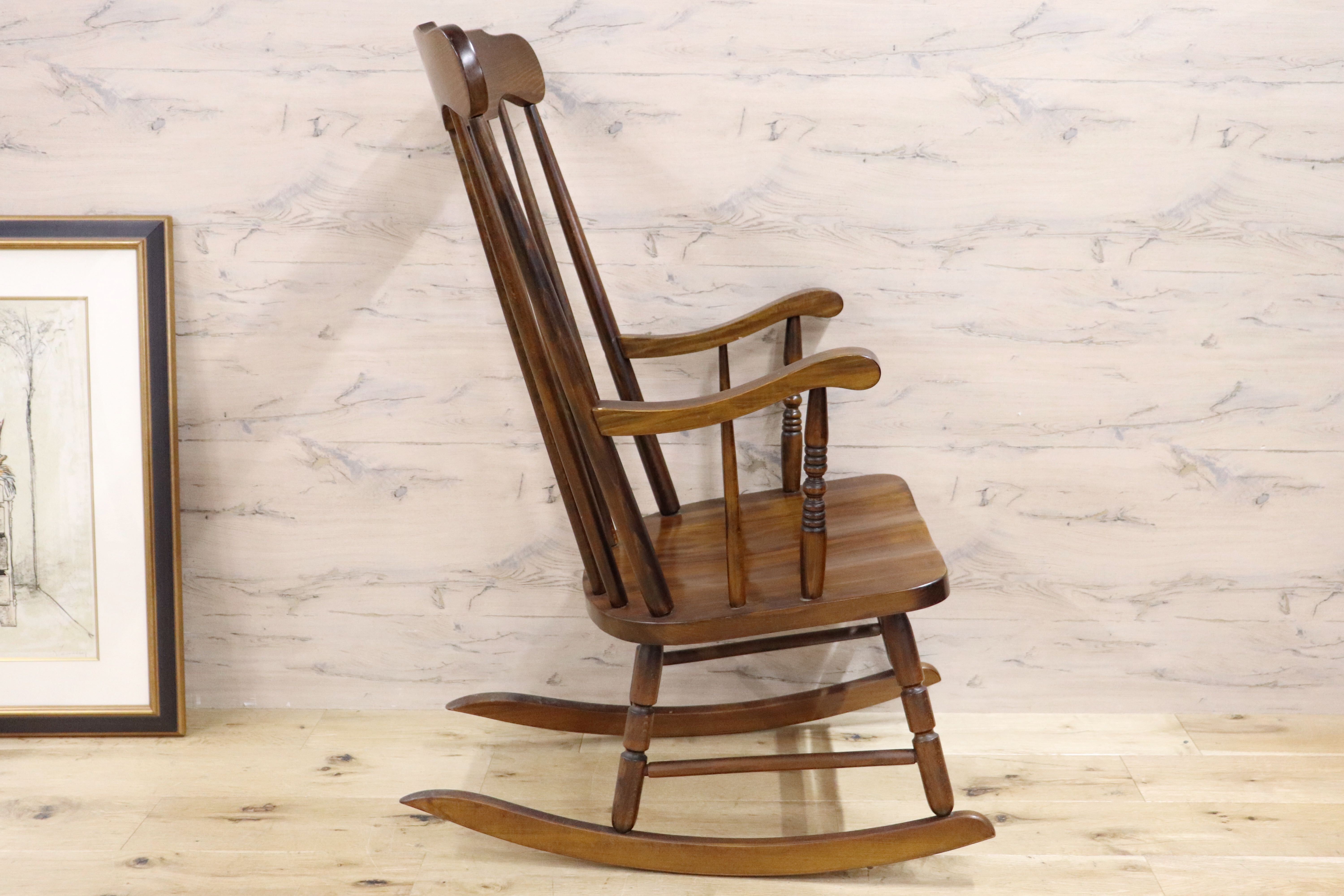 ロッキングチェア ヒダダイネット 飛騨家具 ウィンザーチェア レトロ