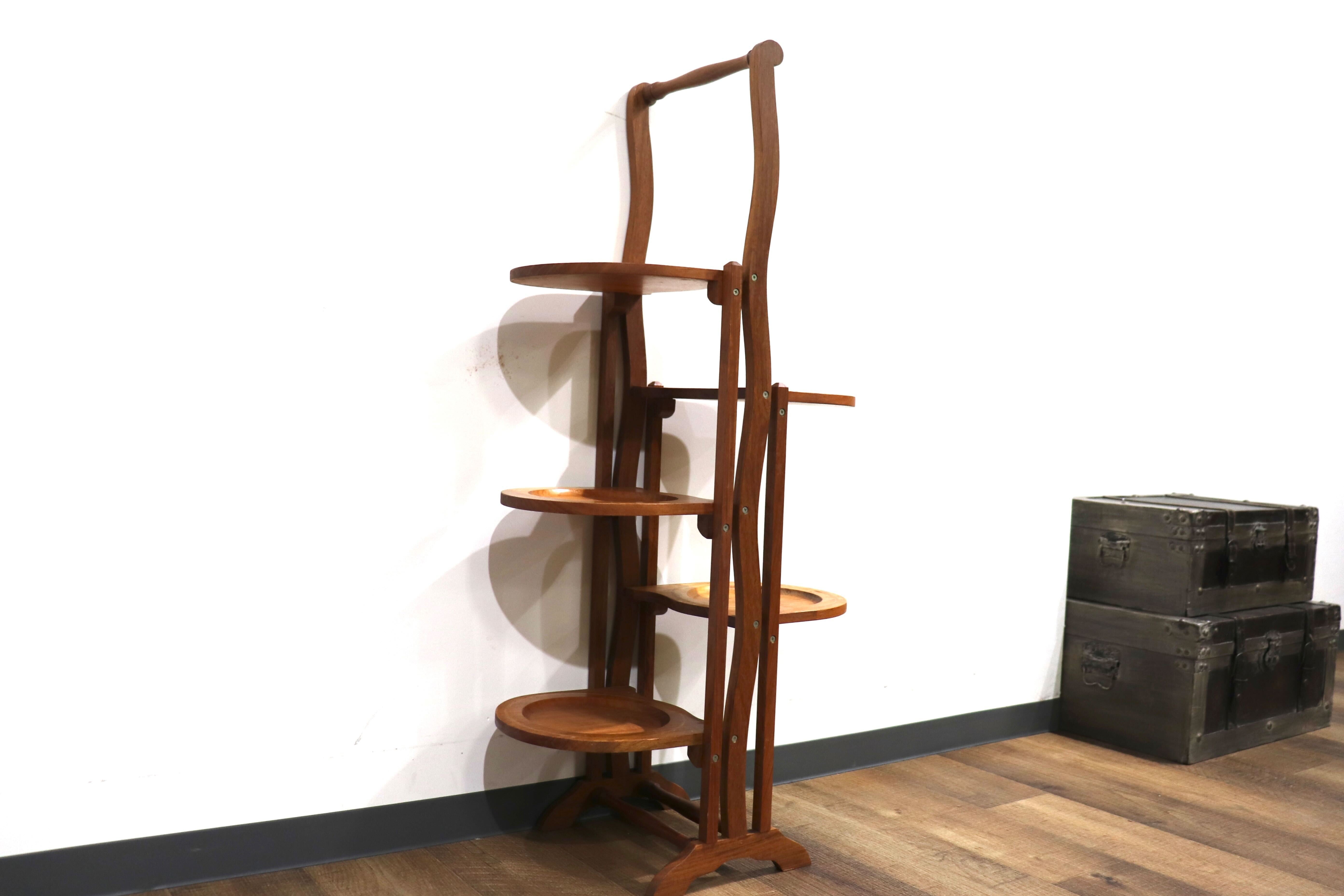 希少 ヴィンテージ ケーキスタンド スリーティアーズ 折りたたみ 北欧