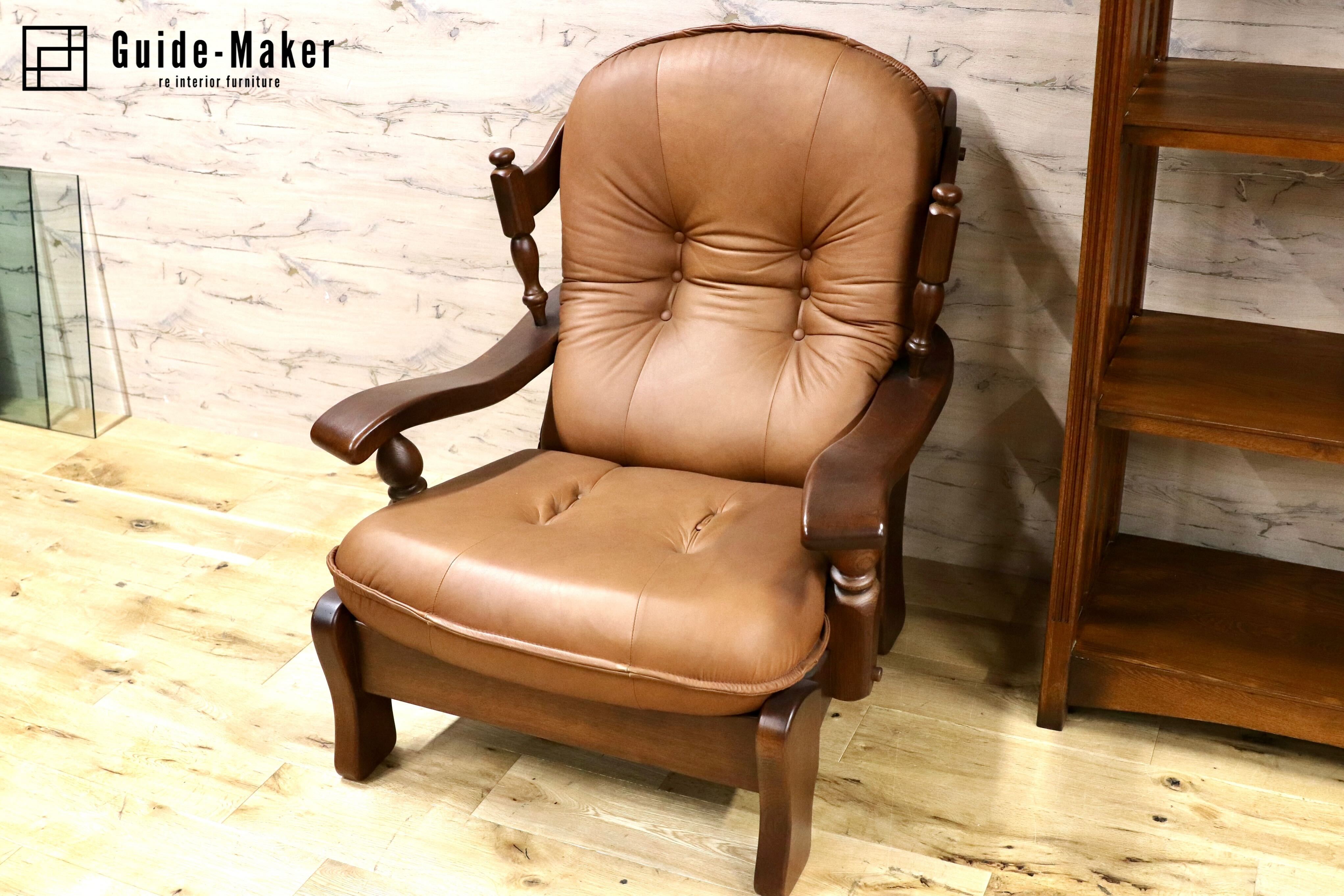 GMFN177○オランダ製 ダッチカントリー シングルソファ 1人掛けソファ