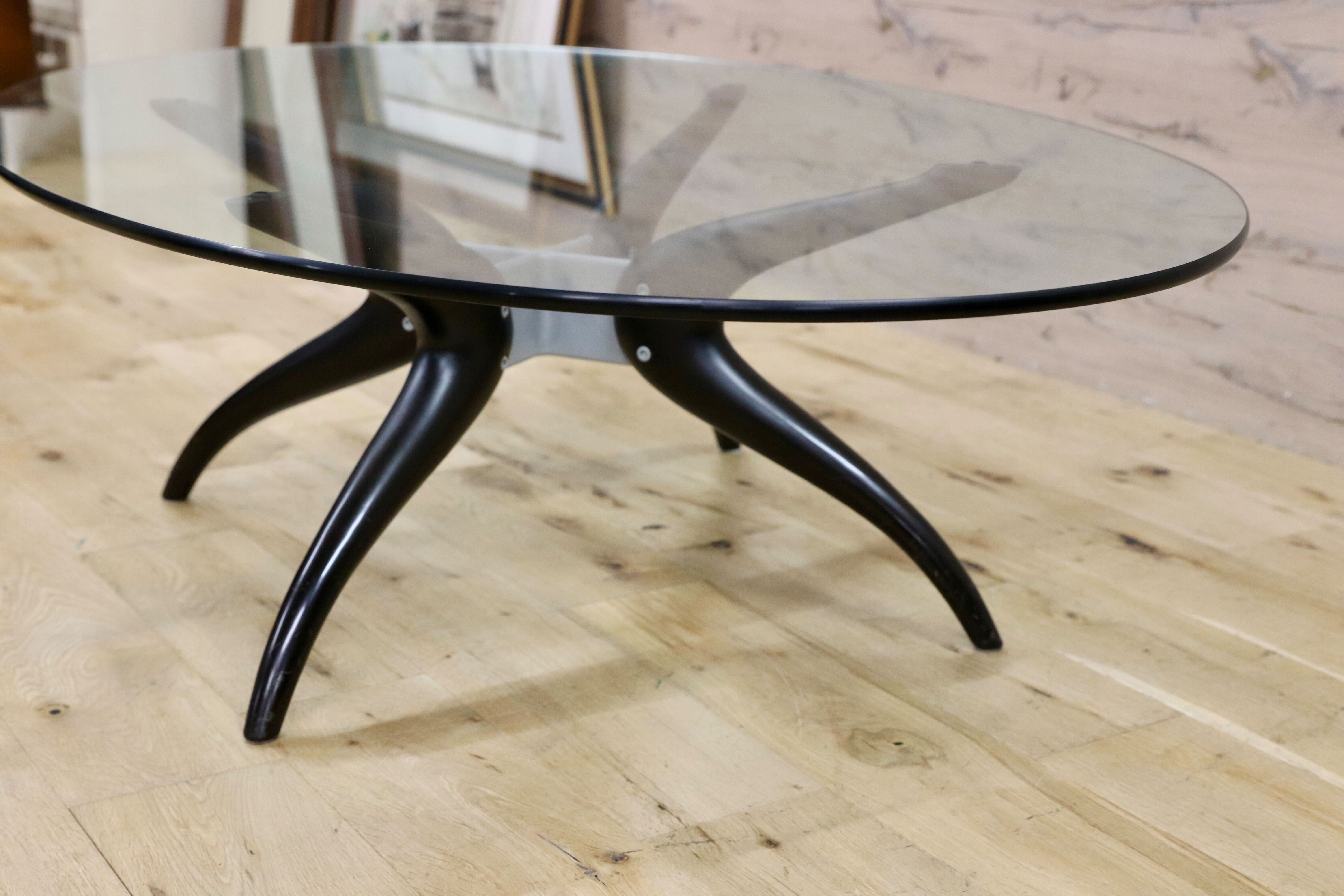 ACTUS☆楕円形☆ガラス☆リビング☆テーブル☆ポラダ ACTUS☆楕円形