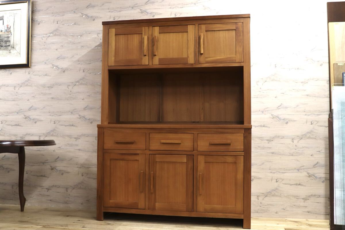 スキャンティーク 飾り棚 スキャンティーク 飾り棚 チーク無垢材