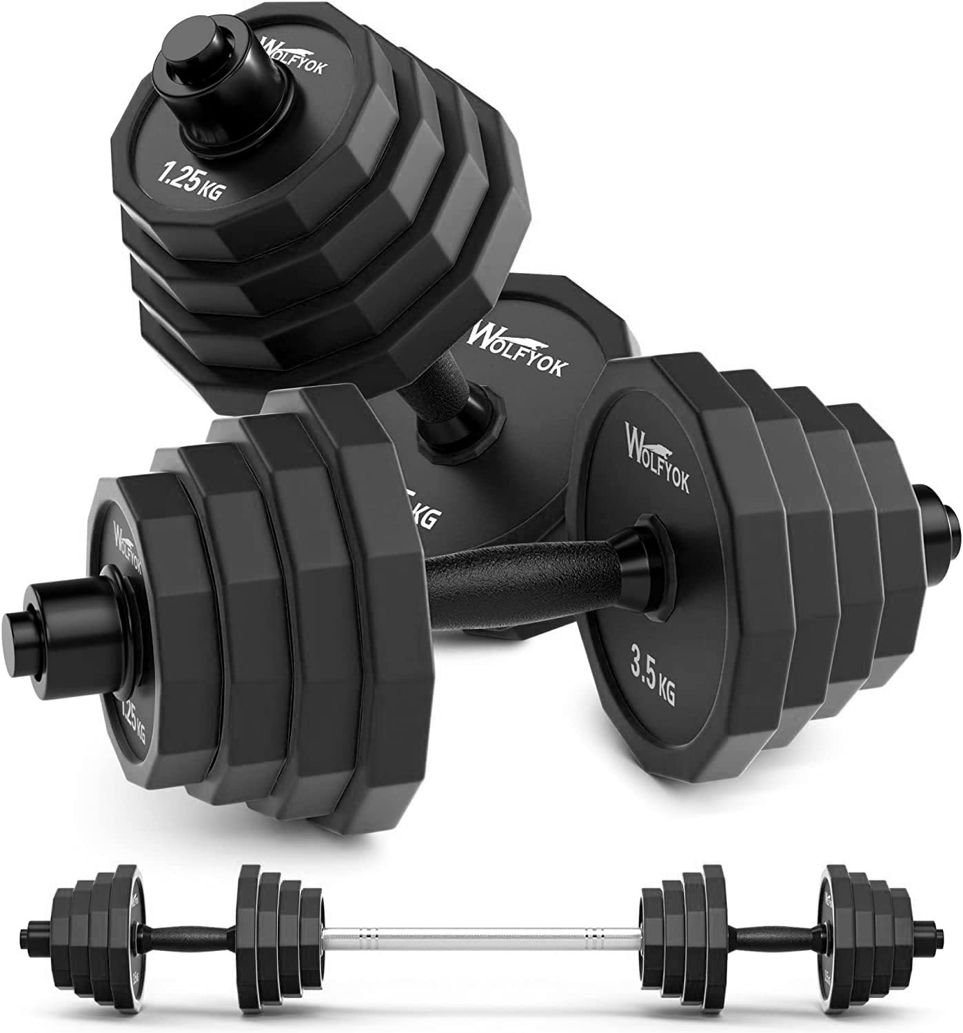 月額4,880円レンタルプラン：Wolfyok 可変式ダンベル 20kg×2個