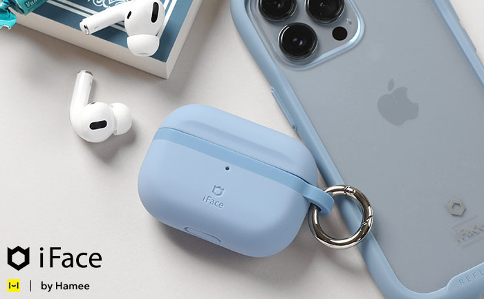 iFaceのAirPods Proケース GripOnから、人気のペールブルーカラーが