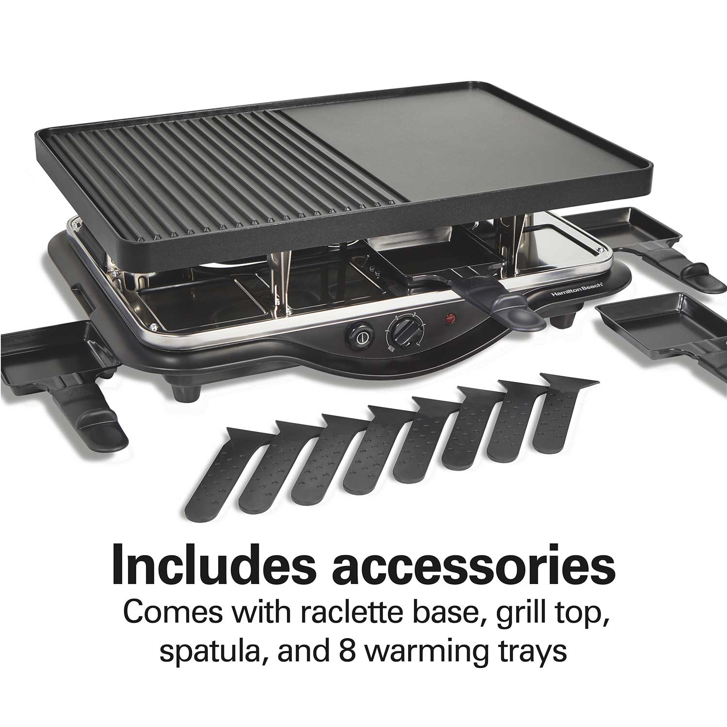 Raclette Portable Party Grill - 31612-MX | HamiltonBeach.com