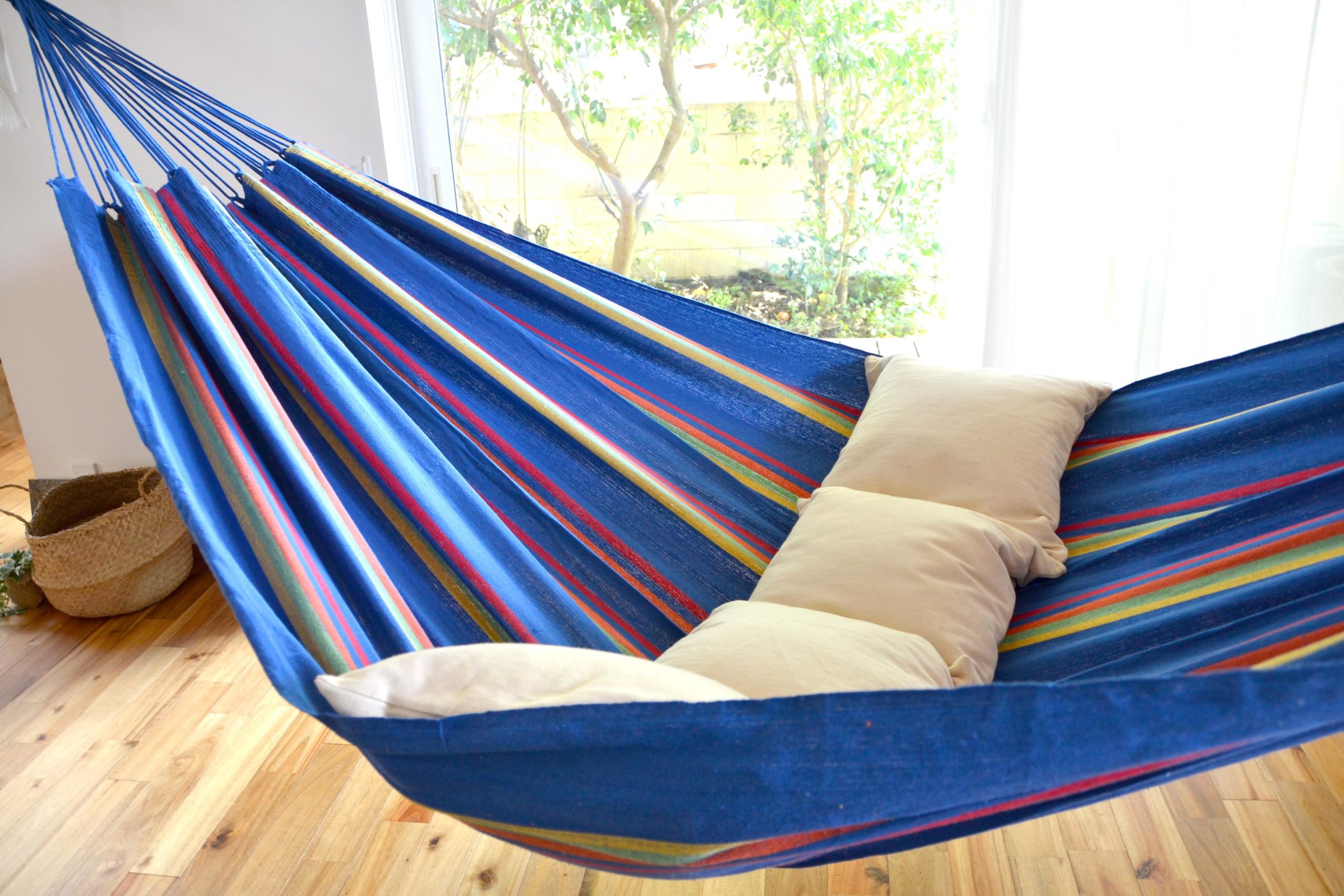 ブラジリアンハンモック・ダブルサイズ 「クラシックブルー