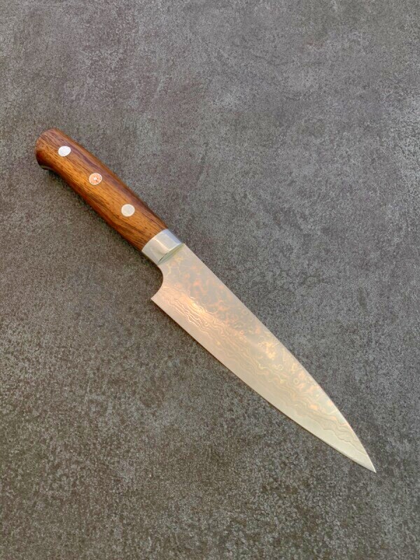 特別誂 伝統工芸士 佐治武士作品 本鍛造 佐治作 VG10 有色ダマスカス