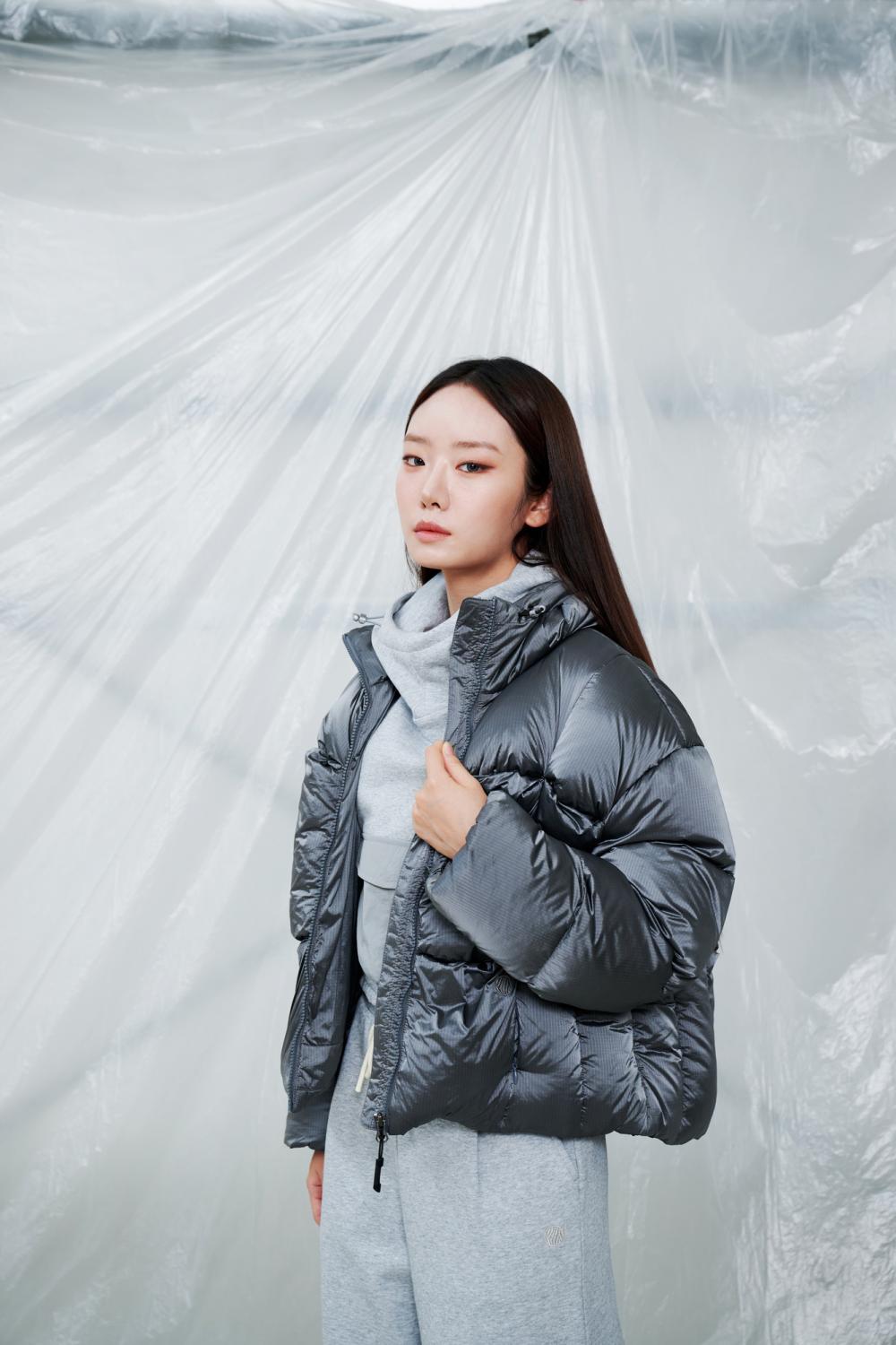 ウィメンズ フェード グース ダウン ショート パッファー カーキ