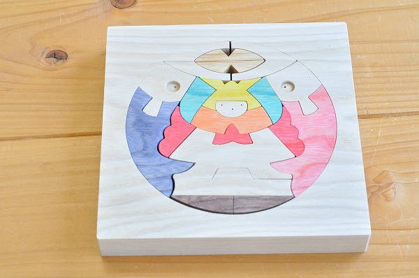 五月人形 遊プラン・小黒三郎 円武者とかがり火 木のおもちゃHANA