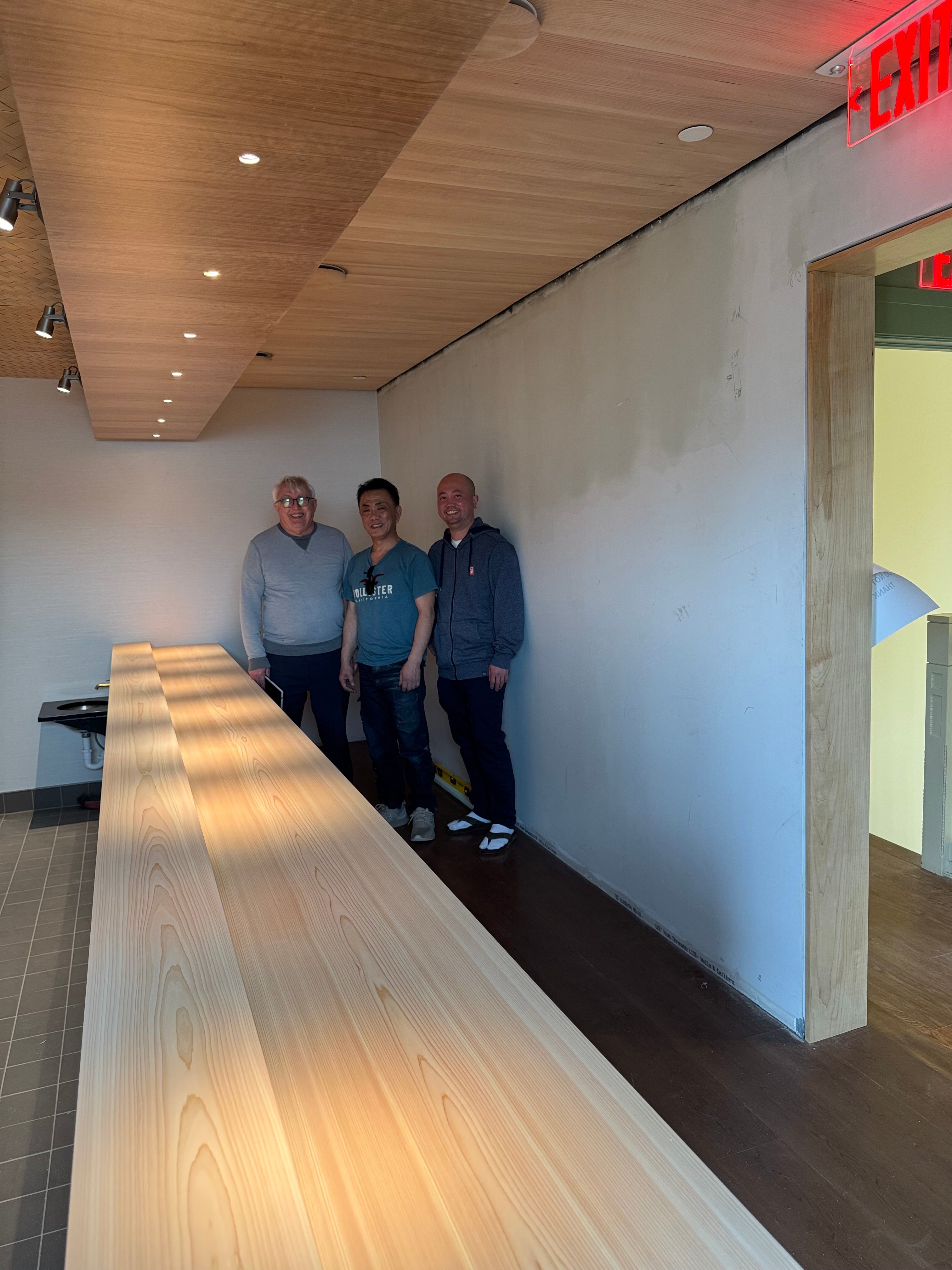 Hinoki solid wood countertops (with installation ) – Hanabusa