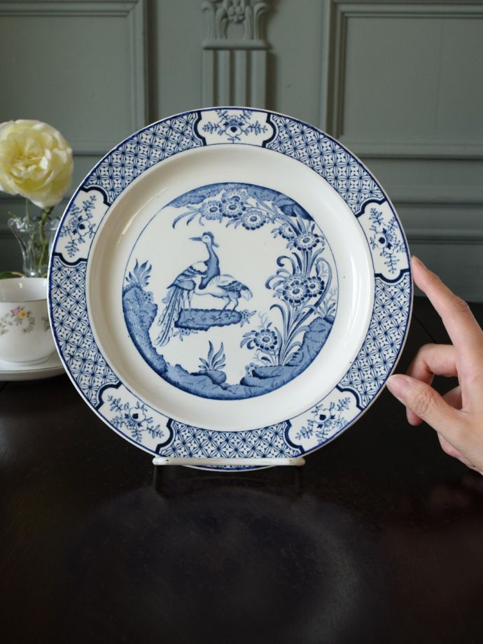 英国ウッド＆サンズ Wood & Sonsのプレート、YUAN のアンティーク