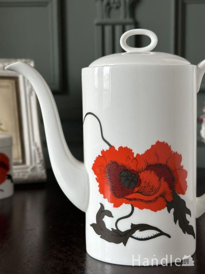 スージークーパー（Susie Cooper）のビンテージポット、ウェッジウッド