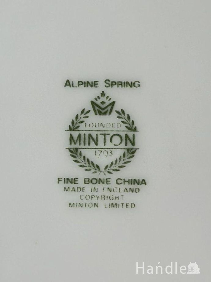 イギリスのアンティークのミントン、Alpine spring（アルパイン