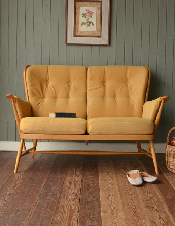 1960年代のアンティーク アーコール 2シーターソファ(x-351-c