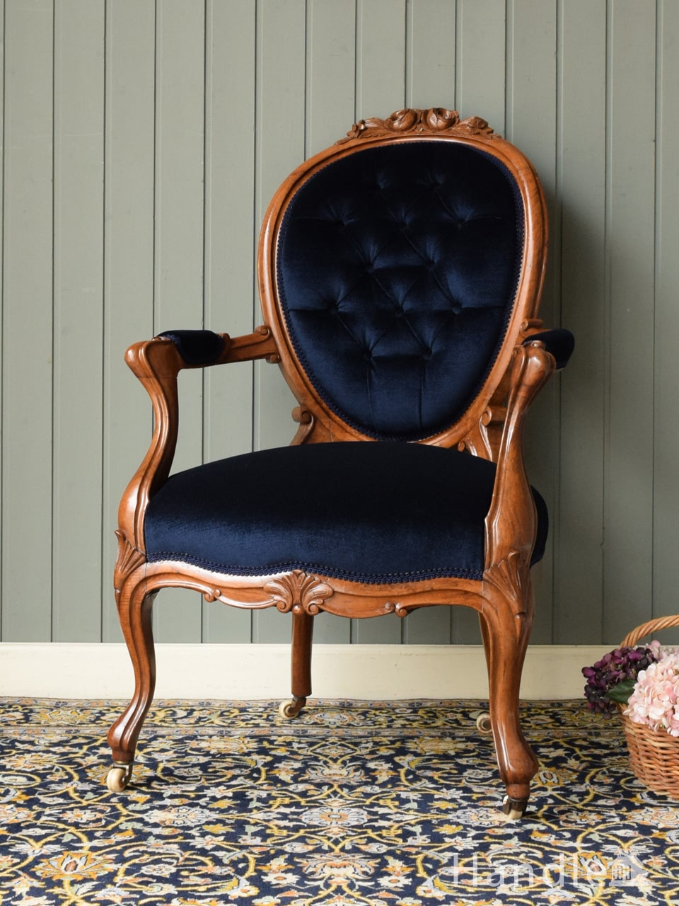 1950年代のアンティーク リボルビングチェア(m-250-c)｜アンティーク