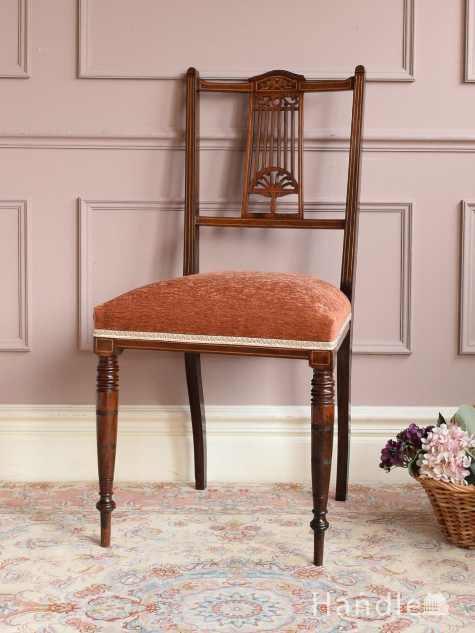1900年代のアンティーク インレイド チェア(k-520-c)｜アンティーク