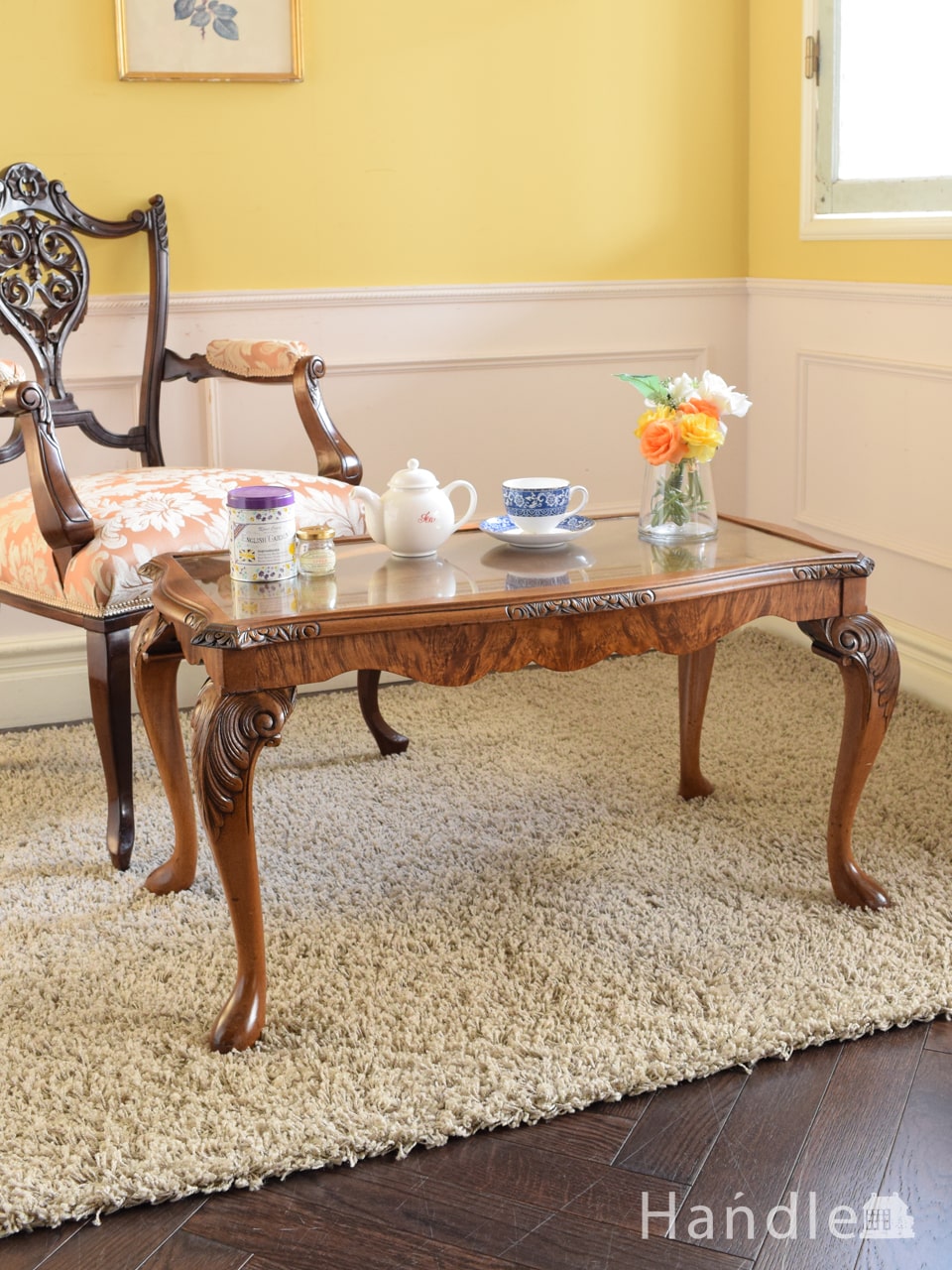 アンティークのコーヒーテーブル、イギリスで見つけたアンティークの