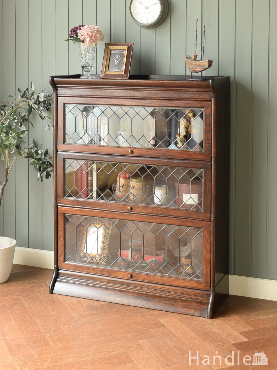 アントステラ 4ドア ガラスブックケース 木製 アントステラ 4ドア