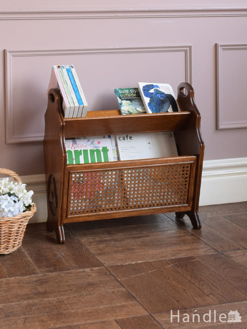 希少 パリ雑貨屋 アンティーク小物入れ マガジンラック 引き出し付き