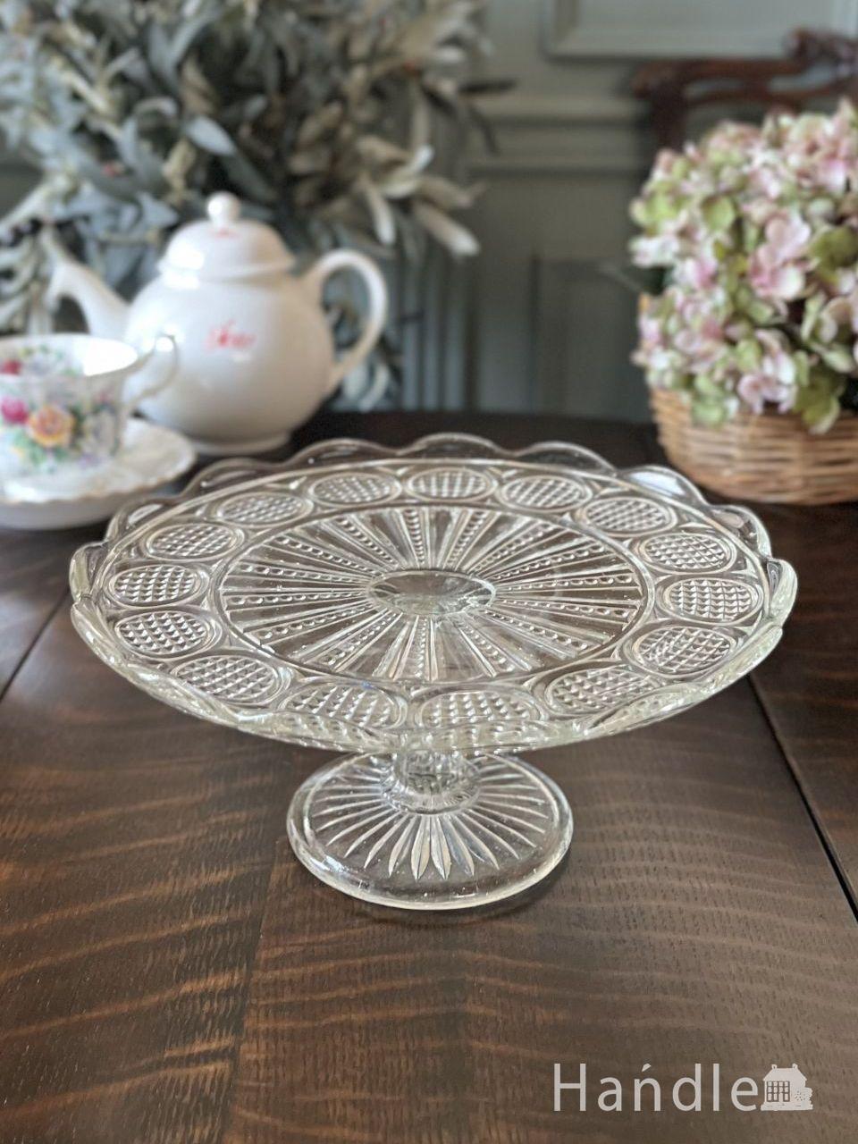 イギリスのアンティークシルバー食器、優雅な脚付きのコンポート(k