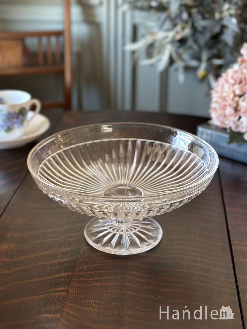 英国アンティークのおしゃれなケーキスタンド、クラウンスタッフォード