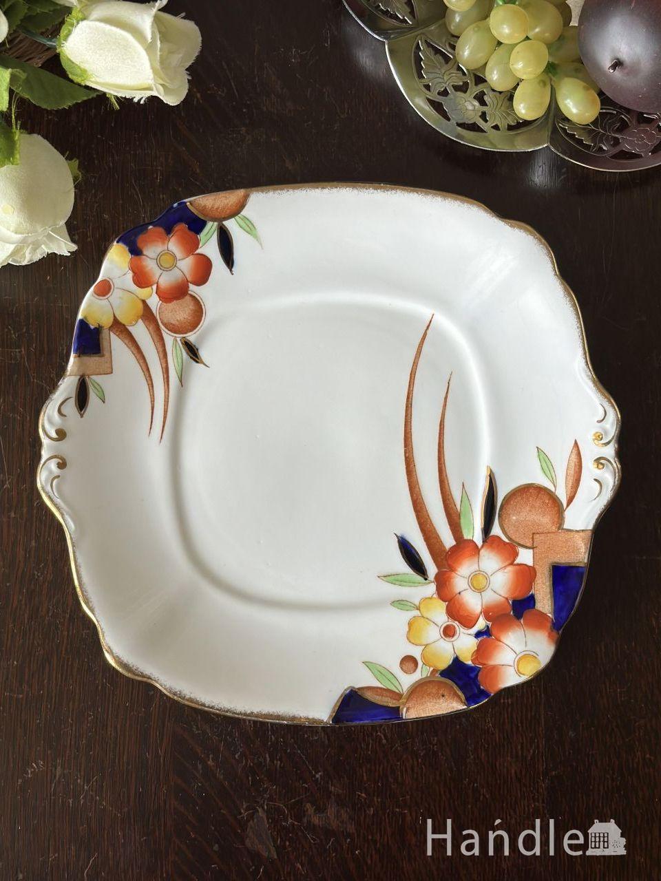 イギリスから届いたアンティークの美しいお皿、シノワズリスタイルの